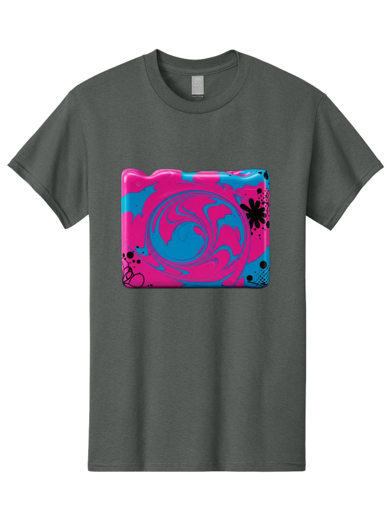 Pink-Blue-Swirl Men'S Graphic Tee, 100% Cotton, Comfortable Casual Summer Wear, Machine Washable, Vintage Camera, Old Camera, Antique Camera, Black Camera, Classic Photography, Photography Equipment, Nostalgic Device, Film Camera, Camera Art Baf349 13