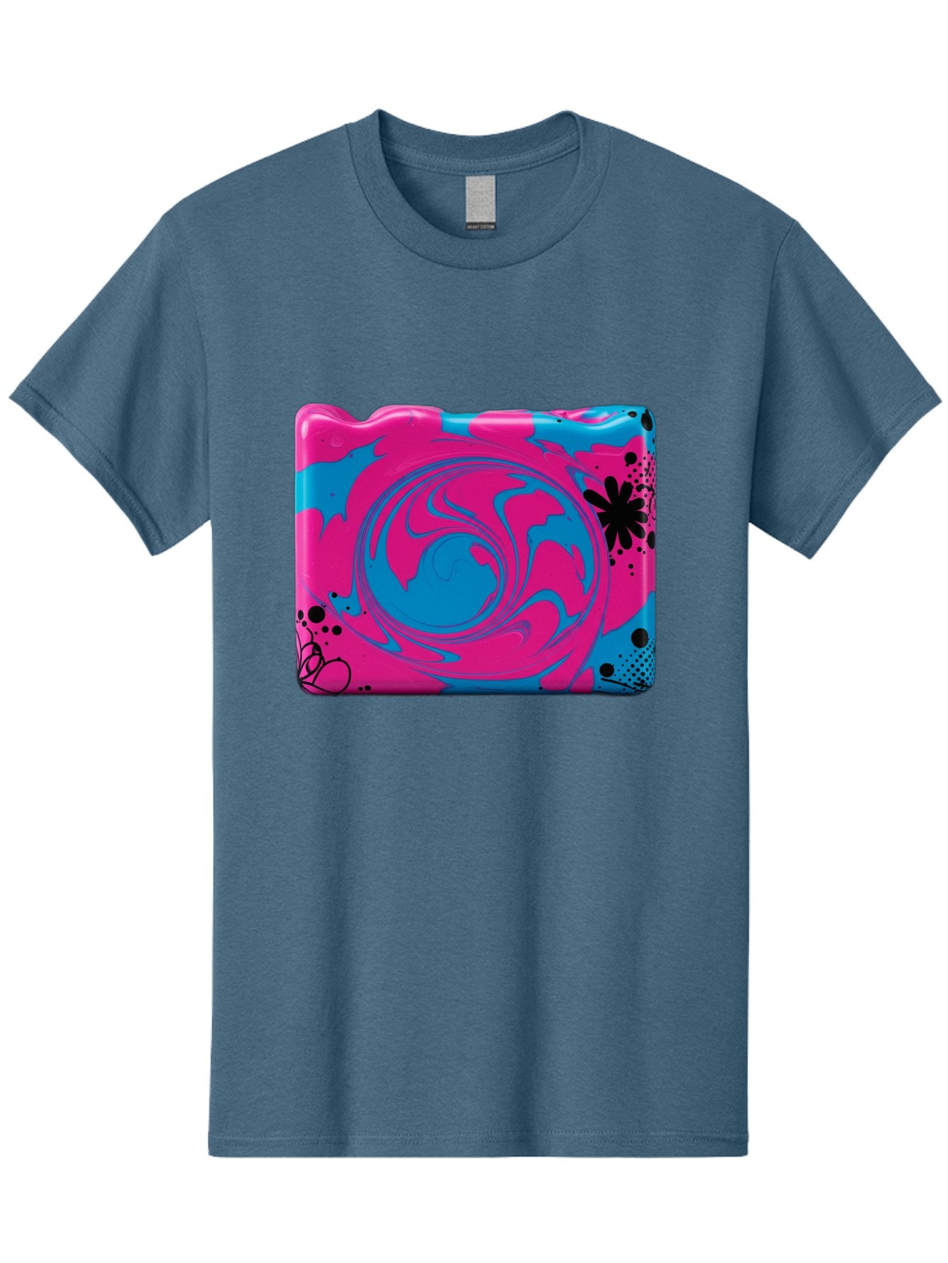 Pink-Blue-Swirl Men'S Graphic Tee, 100% Cotton, Comfortable Casual Summer Wear, Machine Washable, Vintage Camera, Old Camera, Antique Camera, Black Camera, Classic Photography, Photography Equipment, Nostalgic Device, Film Camera, Camera Art Baf349 11