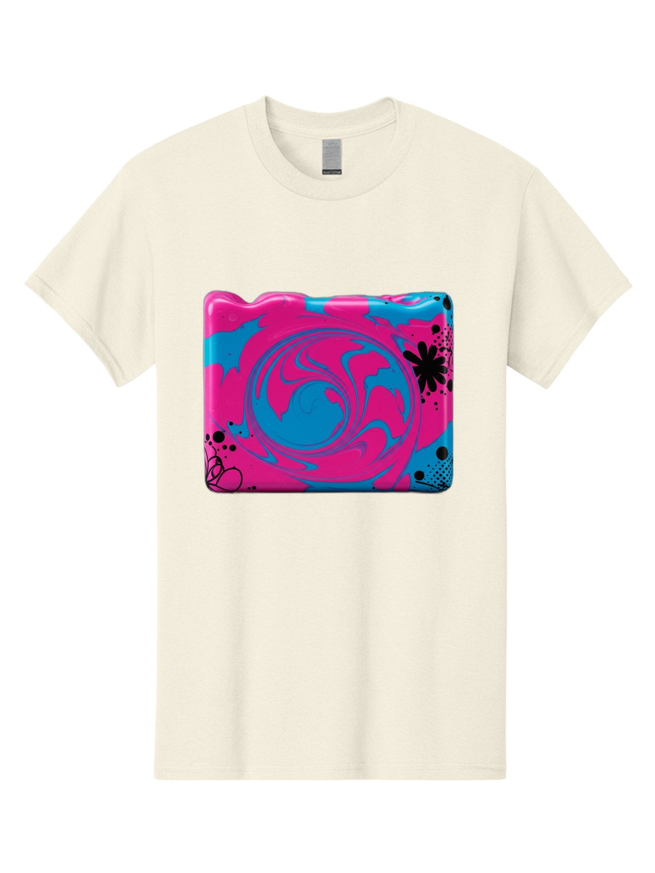 Pink-Blue-Swirl Men'S Graphic Tee, 100% Cotton, Comfortable Casual Summer Wear, Machine Washable, Vintage Camera, Old Camera, Antique Camera, Black Camera, Classic Photography, Photography Equipment, Nostalgic Device, Film Camera, Camera Art Baf349 6