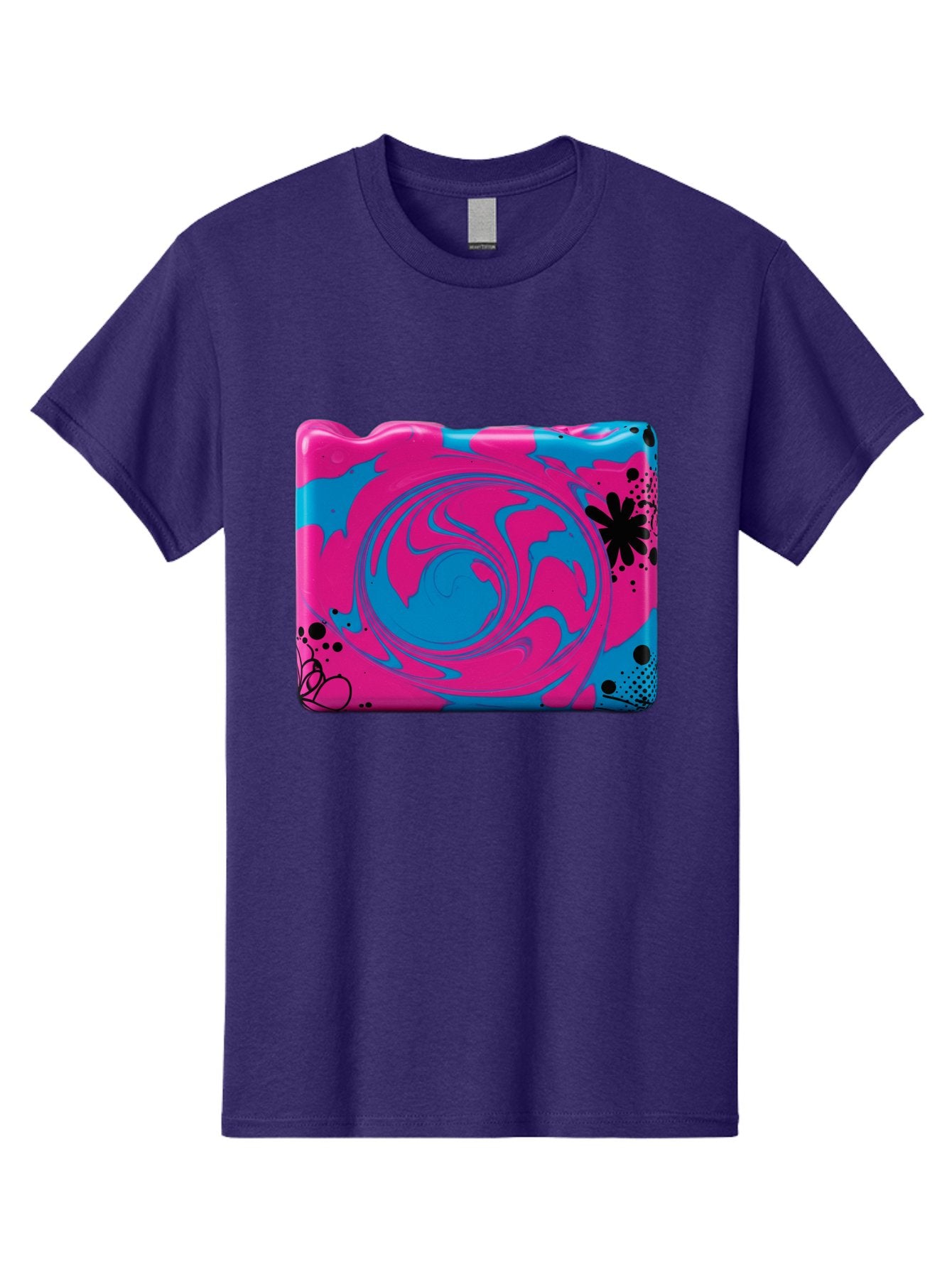 Pink-Blue-Swirl Men'S Graphic Tee, 100% Cotton, Comfortable Casual Summer Wear, Machine Washable, Vintage Camera, Old Camera, Antique Camera, Black Camera, Classic Photography, Photography Equipment, Nostalgic Device, Film Camera, Camera Art Baf349 12