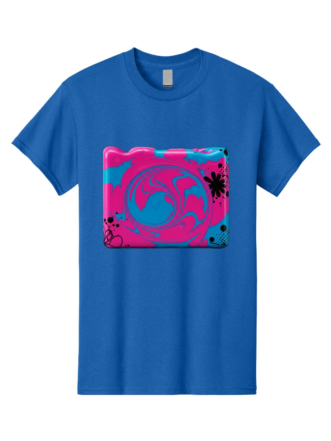Pink-Blue-Swirl Men'S Graphic Tee, 100% Cotton, Comfortable Casual Summer Wear, Machine Washable, Vintage Camera, Old Camera, Antique Camera, Black Camera, Classic Photography, Photography Equipment, Nostalgic Device, Film Camera, Camera Art Baf349 7