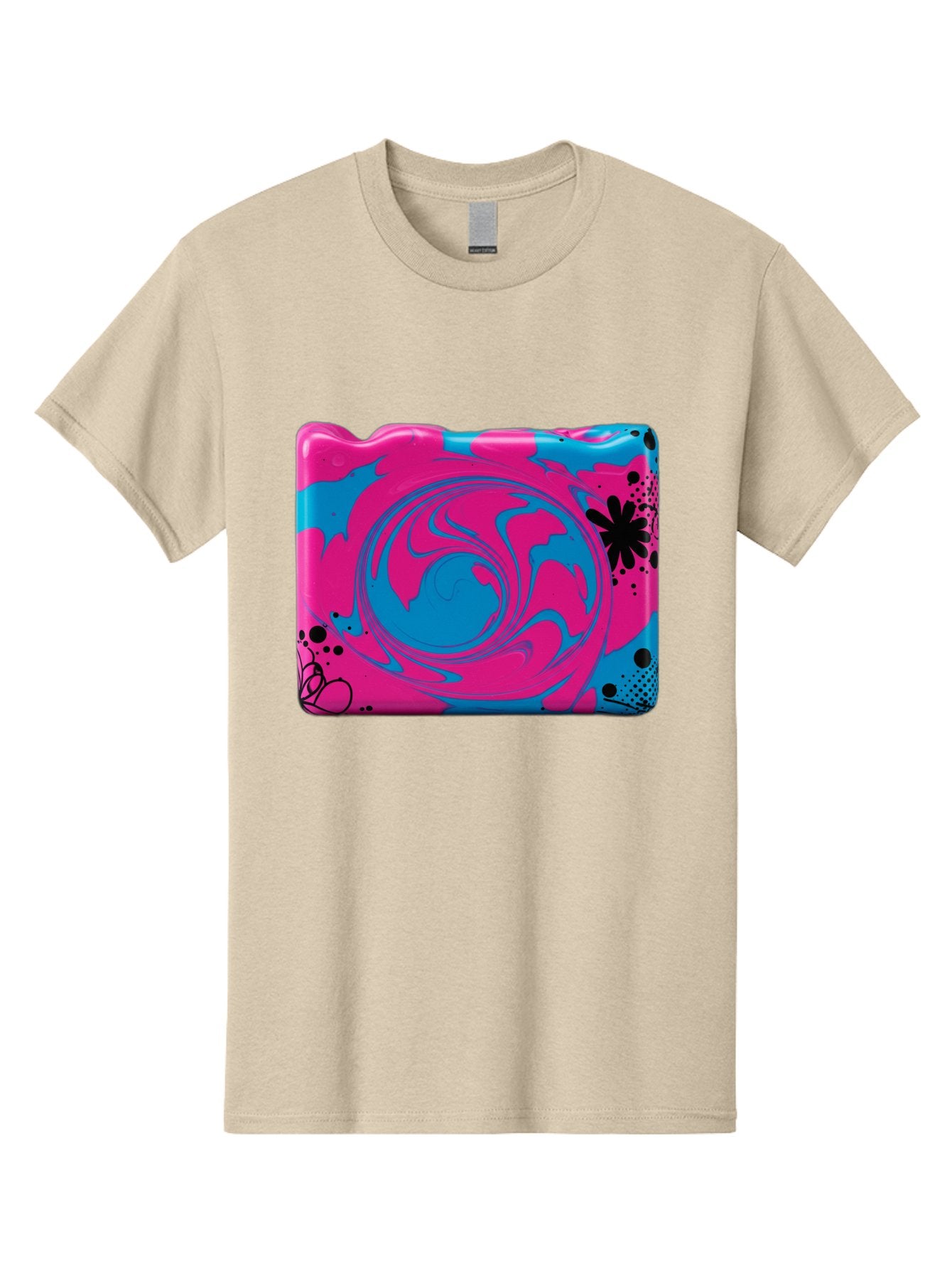 Pink-Blue-Swirl Men'S Graphic Tee, 100% Cotton, Comfortable Casual Summer Wear, Machine Washable, Vintage Camera, Old Camera, Antique Camera, Black Camera, Classic Photography, Photography Equipment, Nostalgic Device, Film Camera, Camera Art Baf349 14