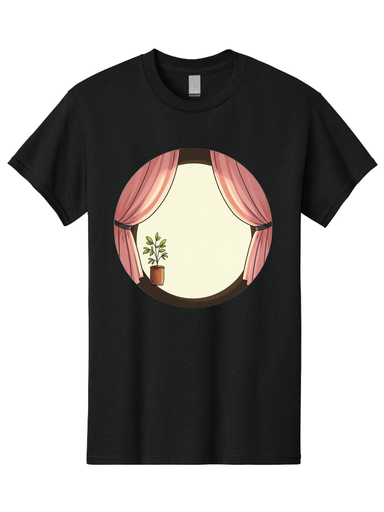 Pink-Curtain-Potted-Plant Men'S Graphic Tee, 100% Cotton, Comfortable Casual Summer Wear, Machine Washable, Vintage Camera, Old Camera, Antique Camera, Black Camera, Classic Photography, Photography Equipment, Nostalgic Device, Film Camera, Baf350 12