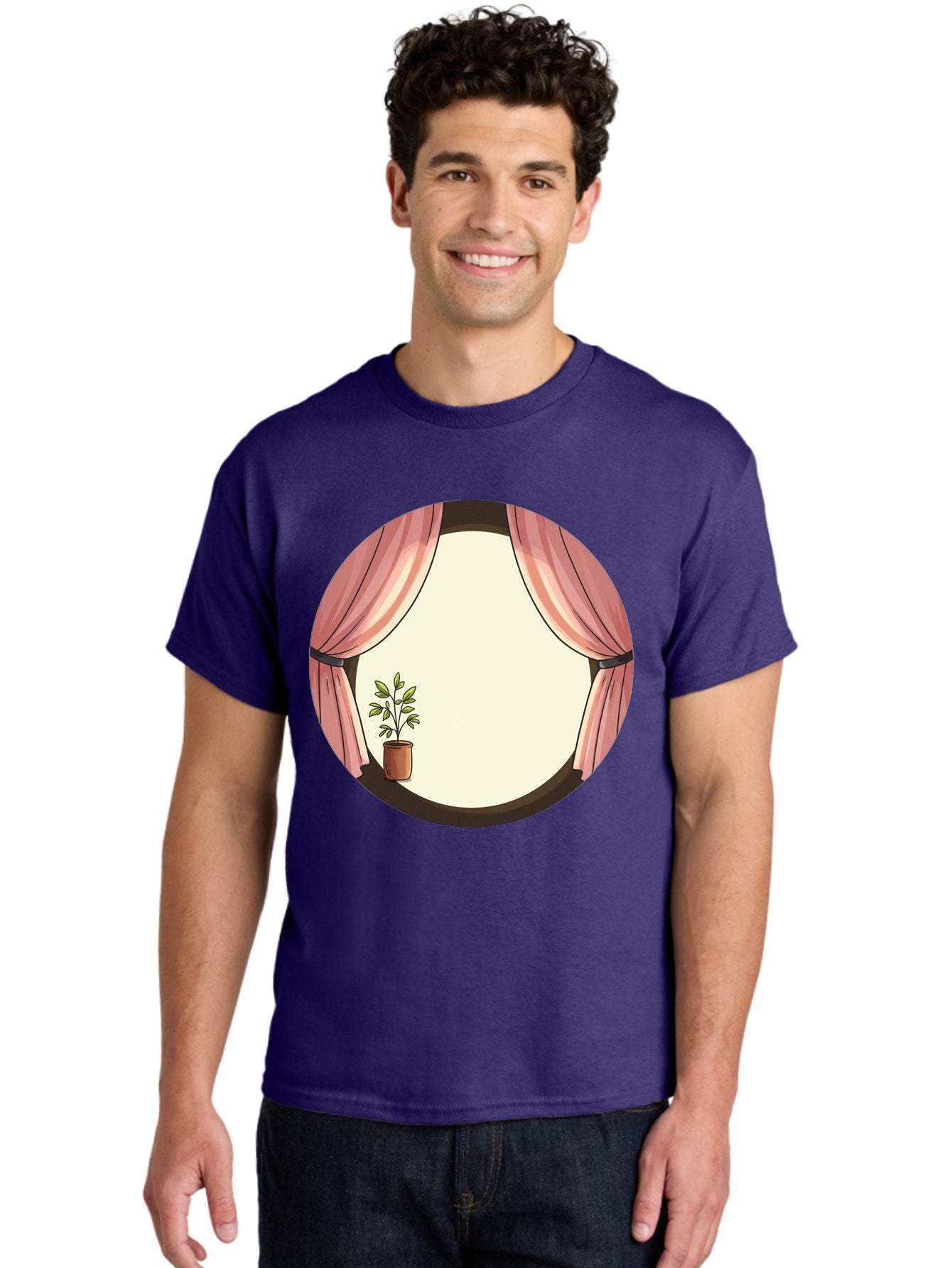 Pink-Curtain-Potted-Plant Men'S Graphic Tee, 100% Cotton, Comfortable Casual Summer Wear, Machine Washable, Vintage Camera, Old Camera, Antique Camera, Black Camera, Classic Photography, Photography Equipment, Nostalgic Device, Film Camera, Baf350 17