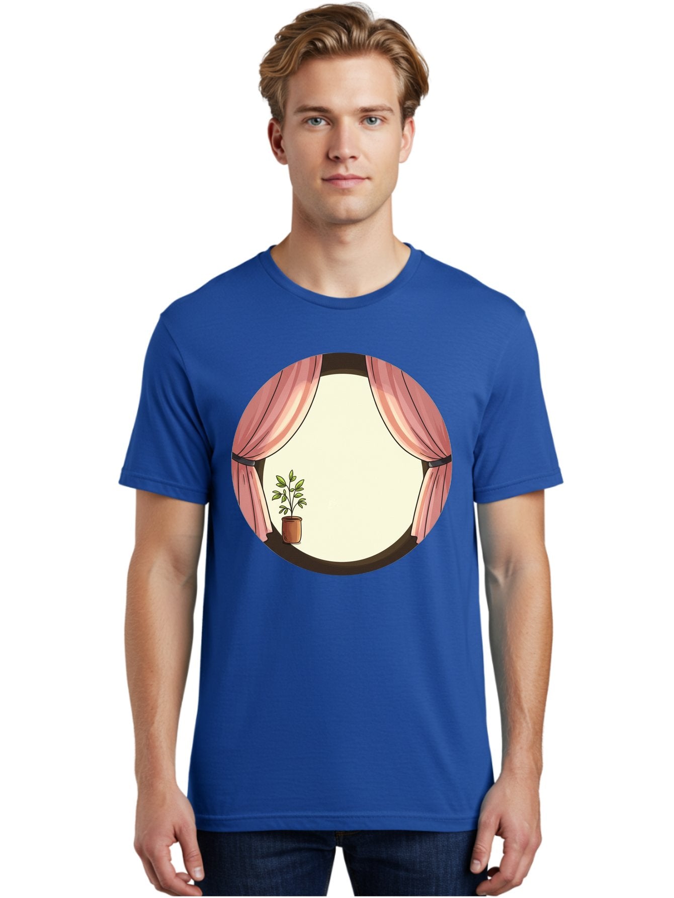 Pink-Curtain-Potted-Plant Men'S Graphic Tee, 100% Cotton, Comfortable Casual Summer Wear, Machine Washable, Vintage Camera, Old Camera, Antique Camera, Black Camera, Classic Photography, Photography Equipment, Nostalgic Device, Film Camera, Baf350 20