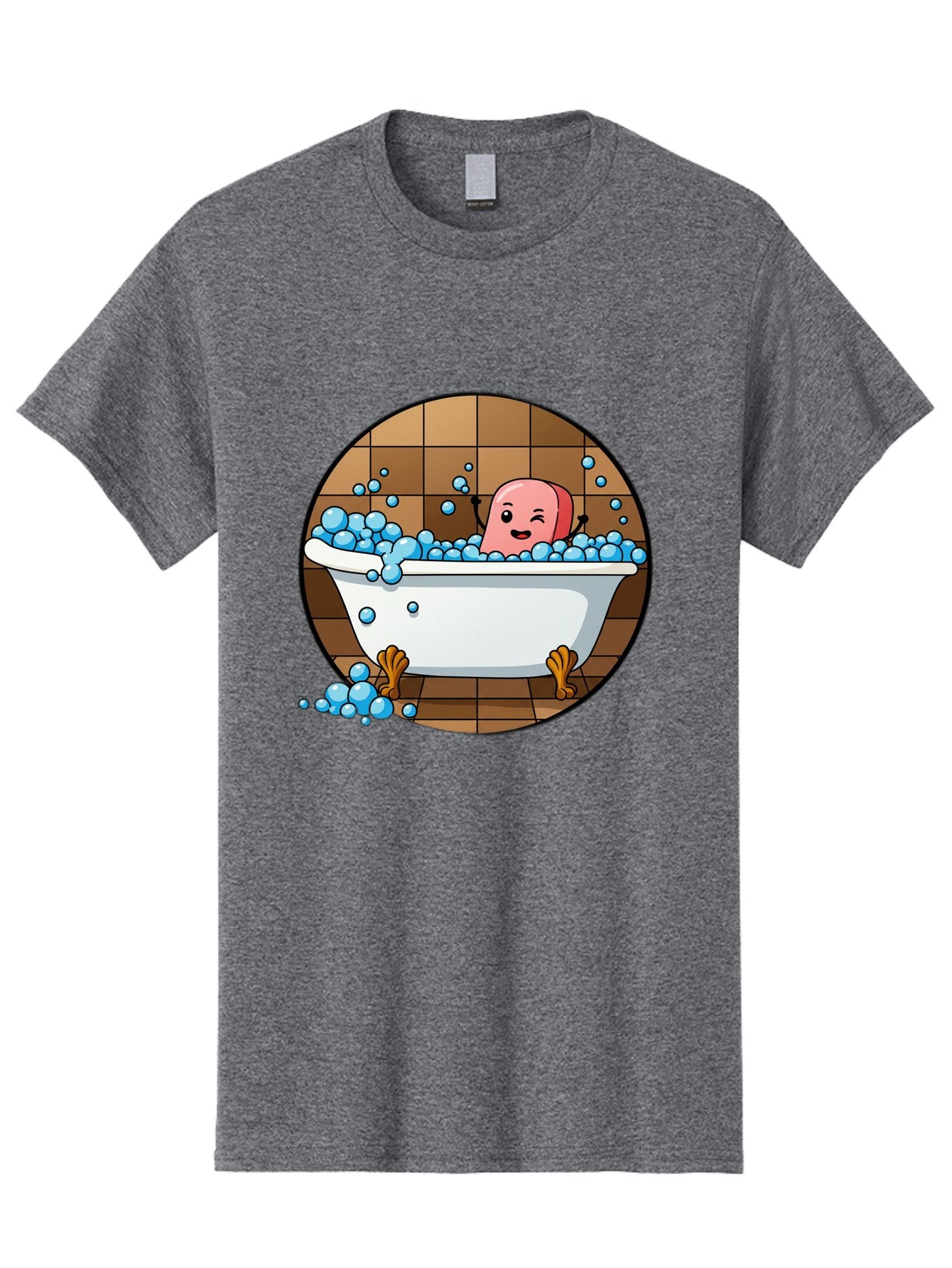 Pink-Head-In-White-Bathtub Men'S Graphic Tee, 100% Cotton, Comfortable Casual Summer Wear, Machine Washable, Vintage Camera, Old Camera, Antique Camera, Black Camera, Classic Photography, Photography Equipment, Nostalgic Device, Film Camera, Baf352 6