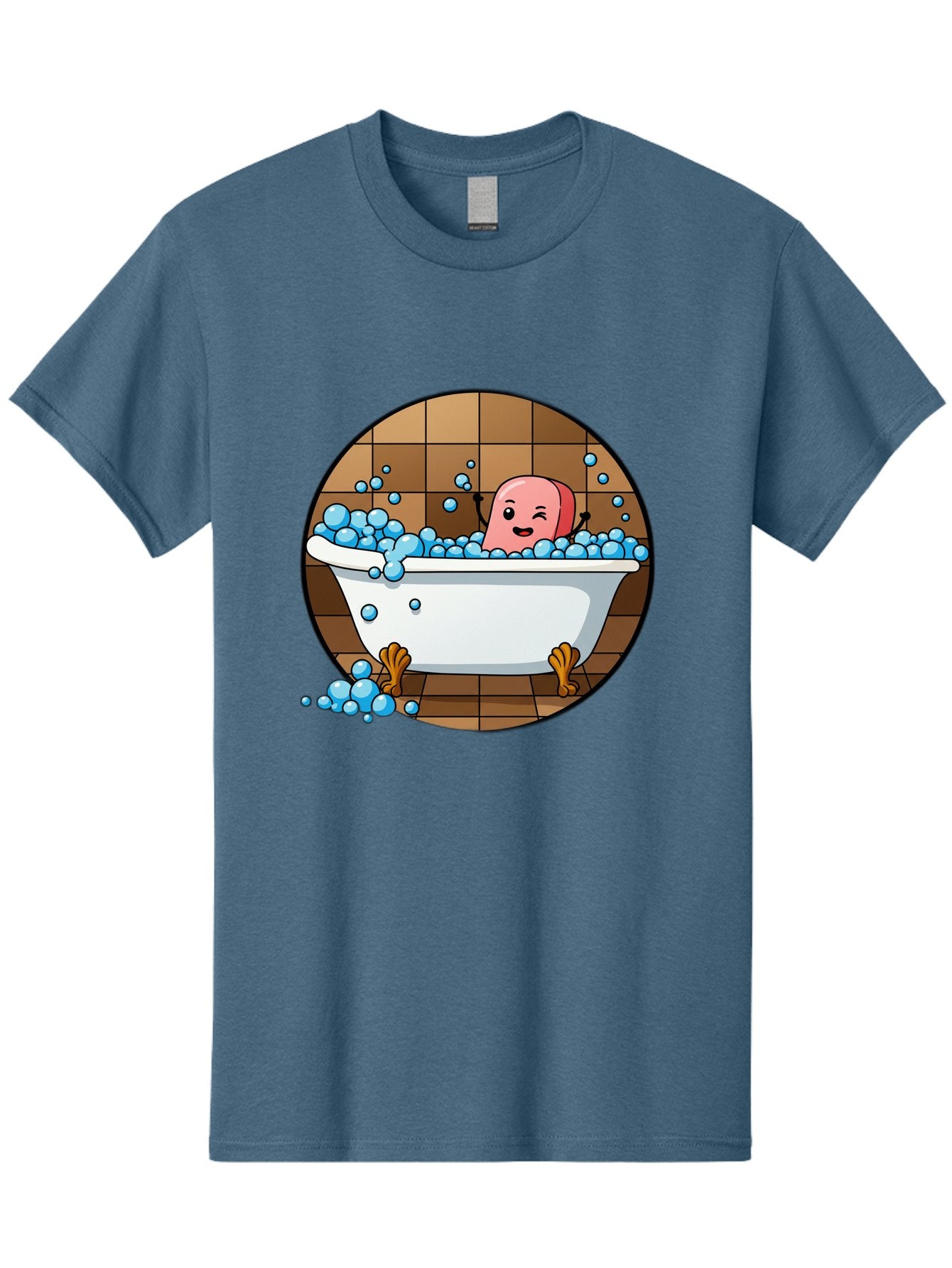Pink-Head-In-White-Bathtub Men'S Graphic Tee, 100% Cotton, Comfortable Casual Summer Wear, Machine Washable, Vintage Camera, Old Camera, Antique Camera, Black Camera, Classic Photography, Photography Equipment, Nostalgic Device, Film Camera, Baf352 13