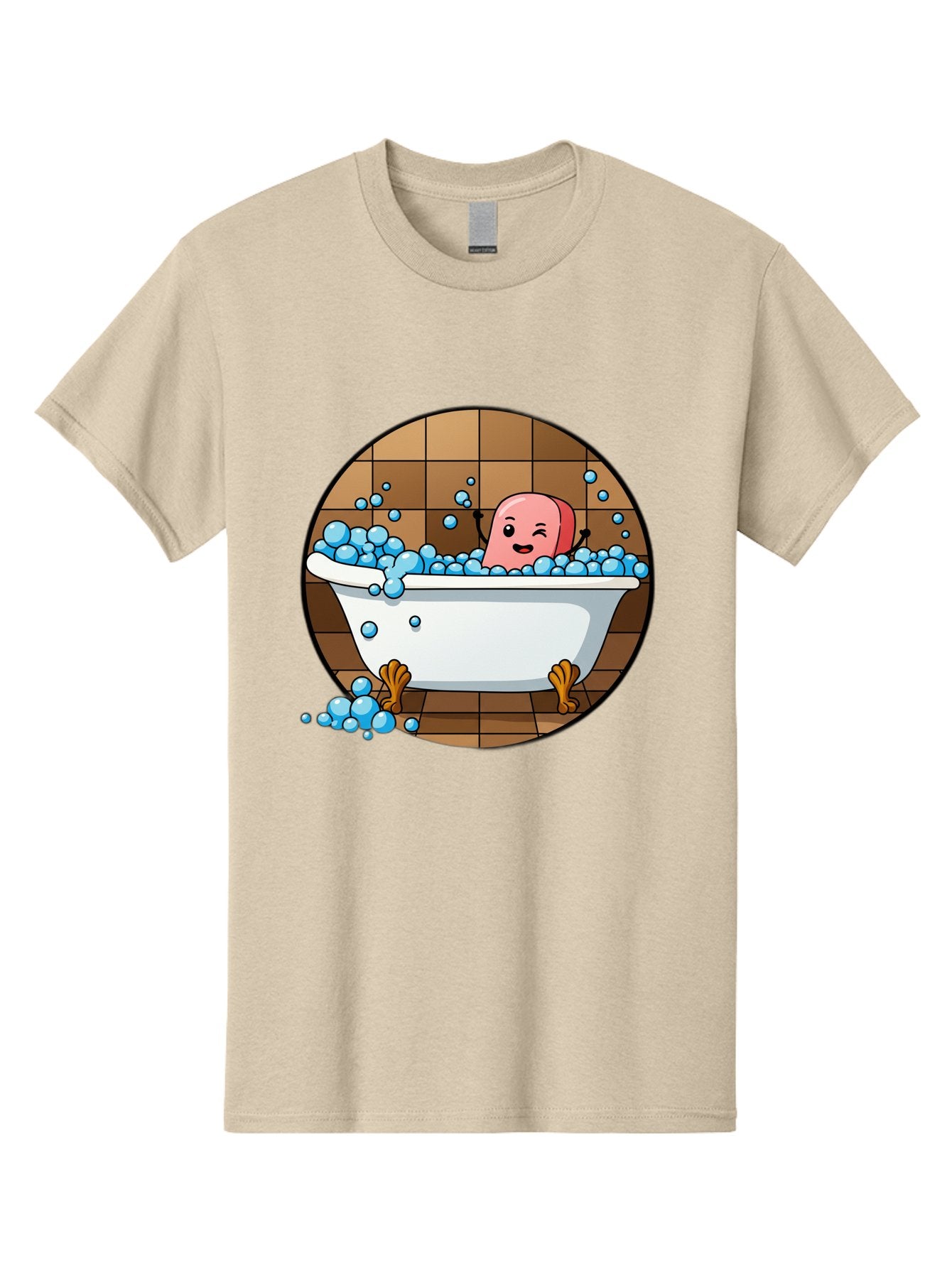 Pink-Head-In-White-Bathtub Men'S Graphic Tee, 100% Cotton, Comfortable Casual Summer Wear, Machine Washable, Vintage Camera, Old Camera, Antique Camera, Black Camera, Classic Photography, Photography Equipment, Nostalgic Device, Film Camera, Baf352 15