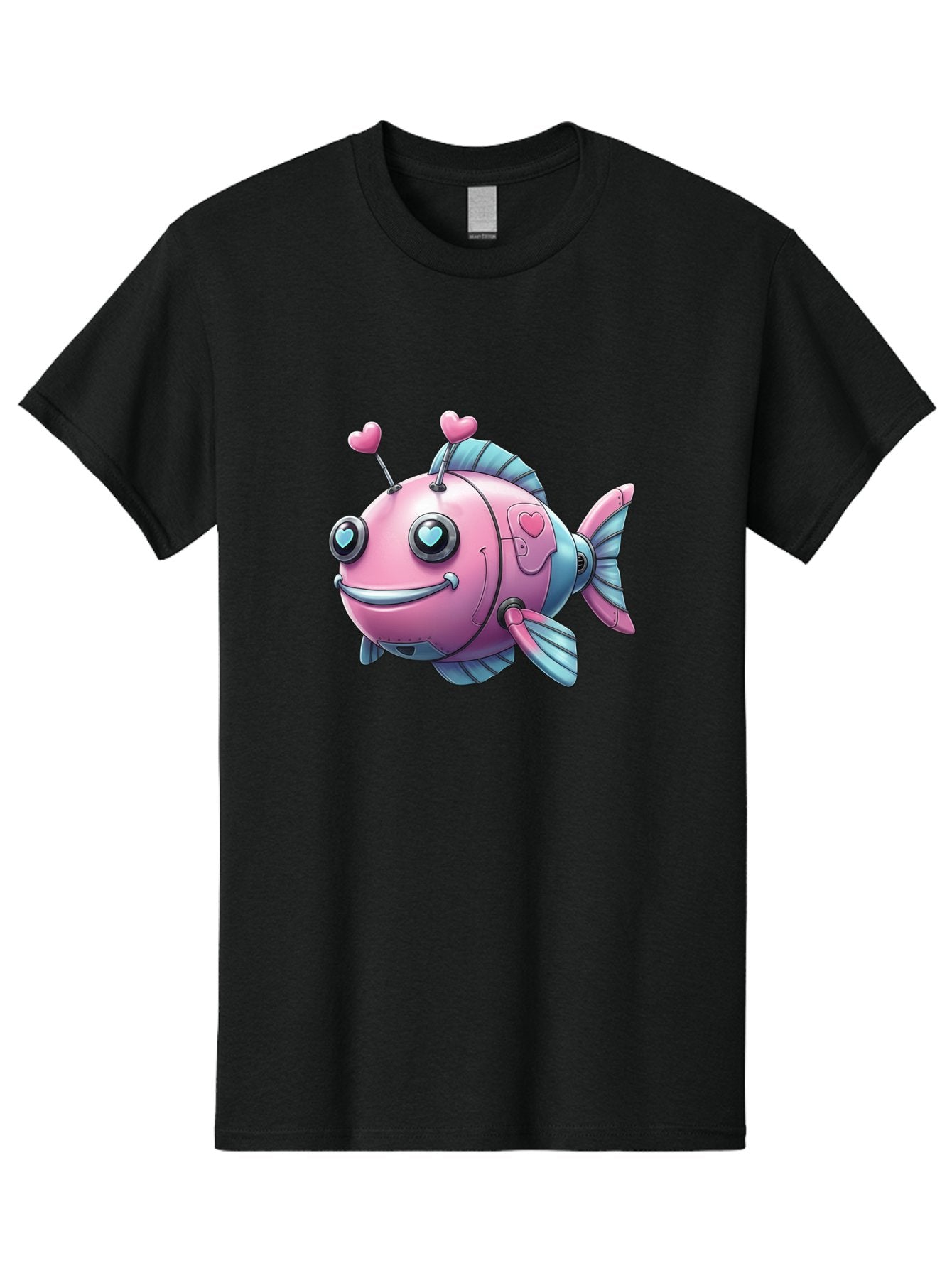 Pink-Robot-Fish Men'S Graphic Tee, 100% Cotton, Comfortable Casual Summer Wear, Machine Washable, Vintage Camera, Old Camera, Antique Camera, Black Camera, Classic Photography, Photography Equipment, Nostalgic Device, Film Camera, Camera Art Baf354 4