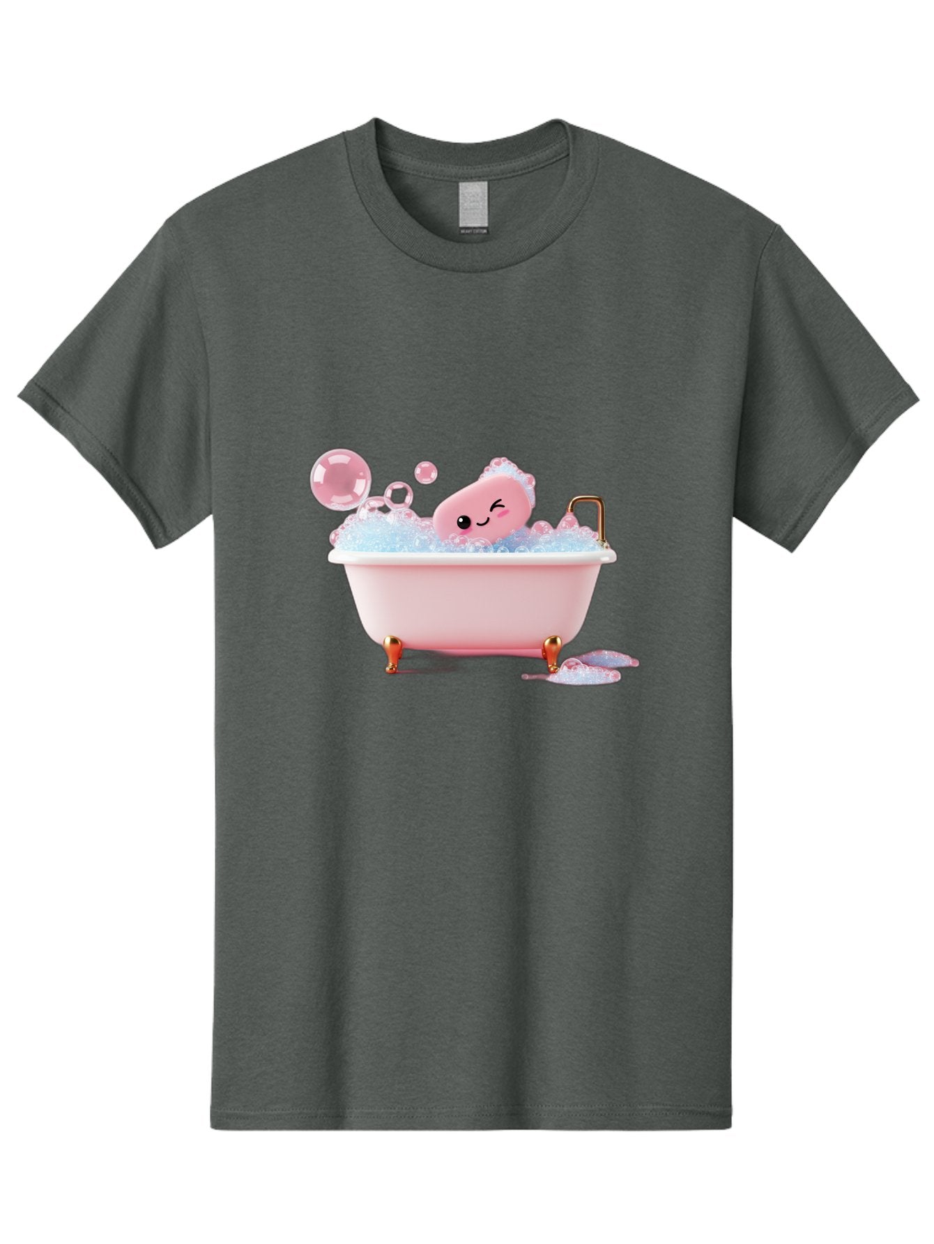 Pink-Soap-Character-In-Bathtub Men'S Graphic Tee, 100% Cotton, Comfortable Casual Summer Wear, Machine Washable, Vintage Camera, Old Camera, Antique Camera, Black Camera, Classic Photography, Photography Equipment, Nostalgic Device, Baf357 11
