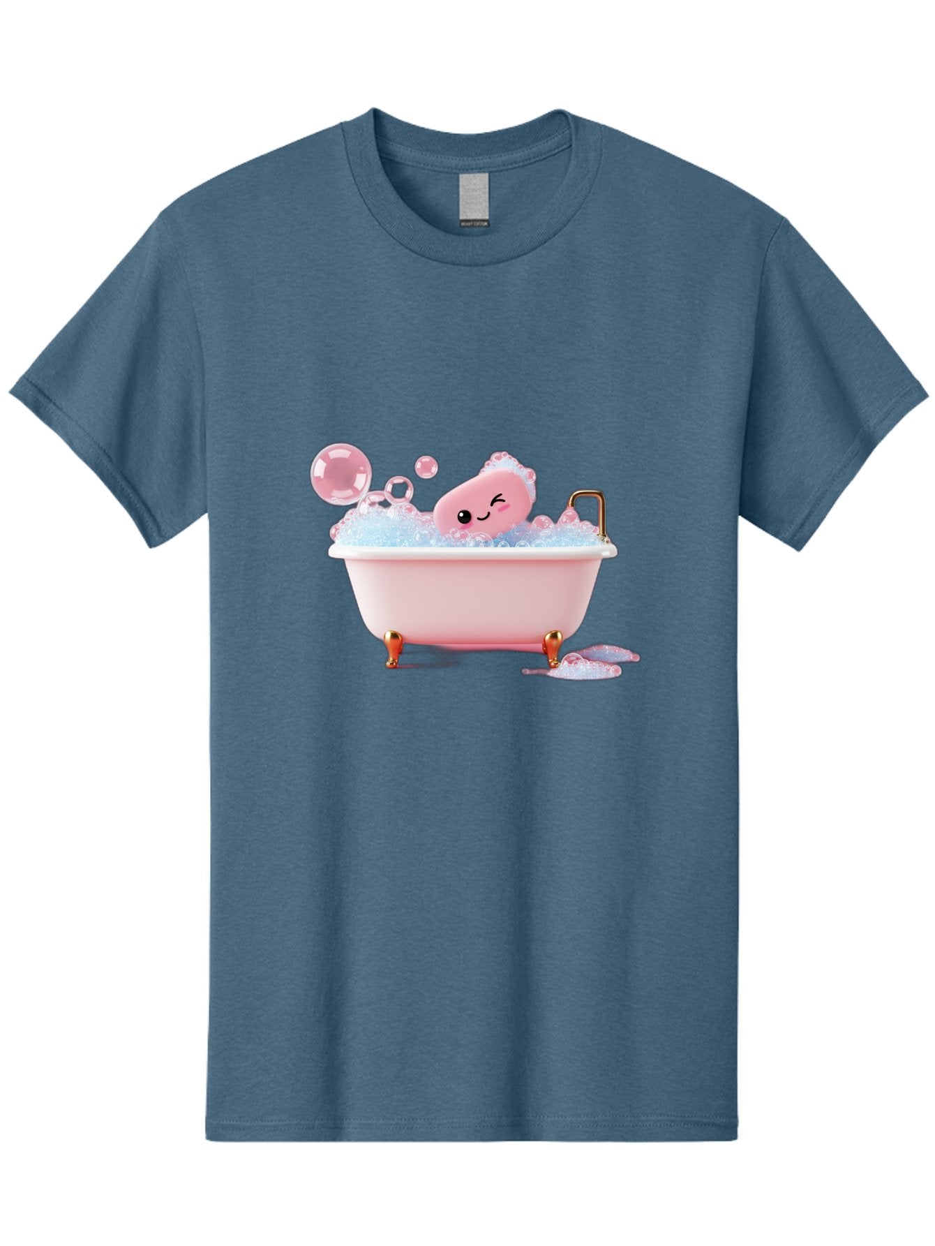Pink-Soap-Character-In-Bathtub Men'S Graphic Tee, 100% Cotton, Comfortable Casual Summer Wear, Machine Washable, Vintage Camera, Old Camera, Antique Camera, Black Camera, Classic Photography, Photography Equipment, Nostalgic Device, Baf357 5