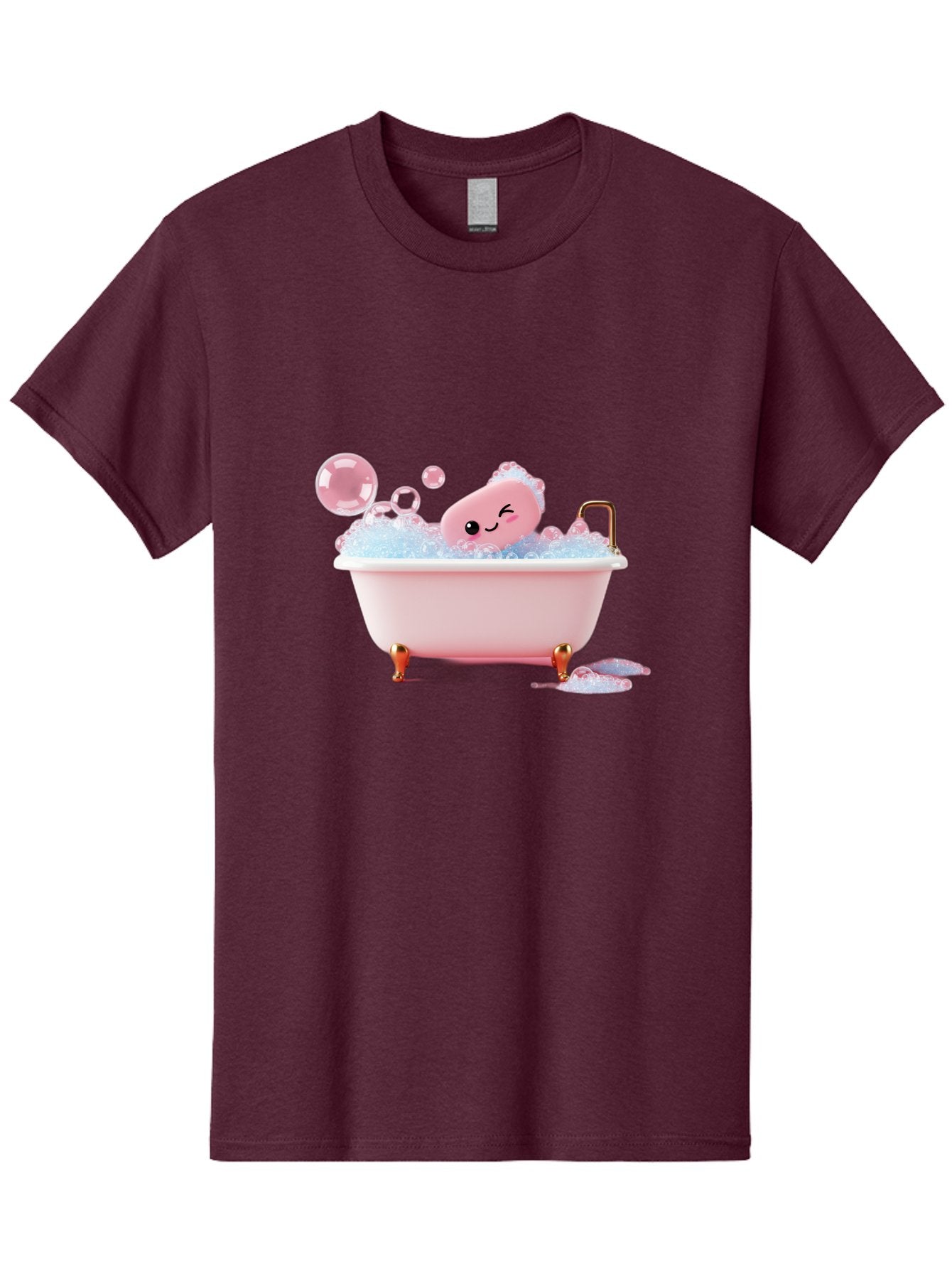 Pink-Soap-Character-In-Bathtub Men'S Graphic Tee, 100% Cotton, Comfortable Casual Summer Wear, Machine Washable, Vintage Camera, Old Camera, Antique Camera, Black Camera, Classic Photography, Photography Equipment, Nostalgic Device, Baf357 8