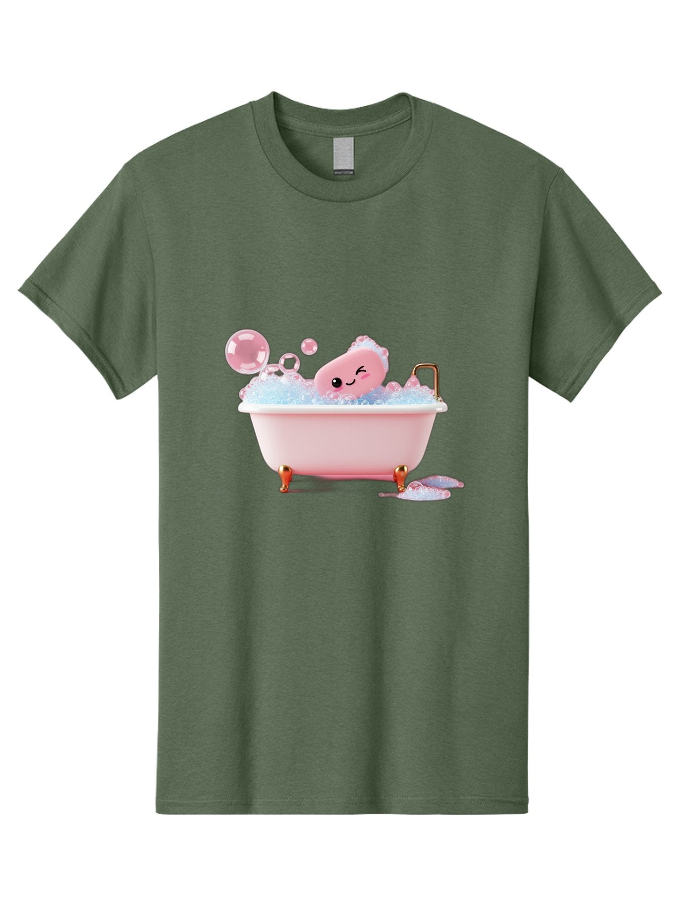 Pink-Soap-Character-In-Bathtub Men'S Graphic Tee, 100% Cotton, Comfortable Casual Summer Wear, Machine Washable, Vintage Camera, Old Camera, Antique Camera, Black Camera, Classic Photography, Photography Equipment, Nostalgic Device, Baf357 4
