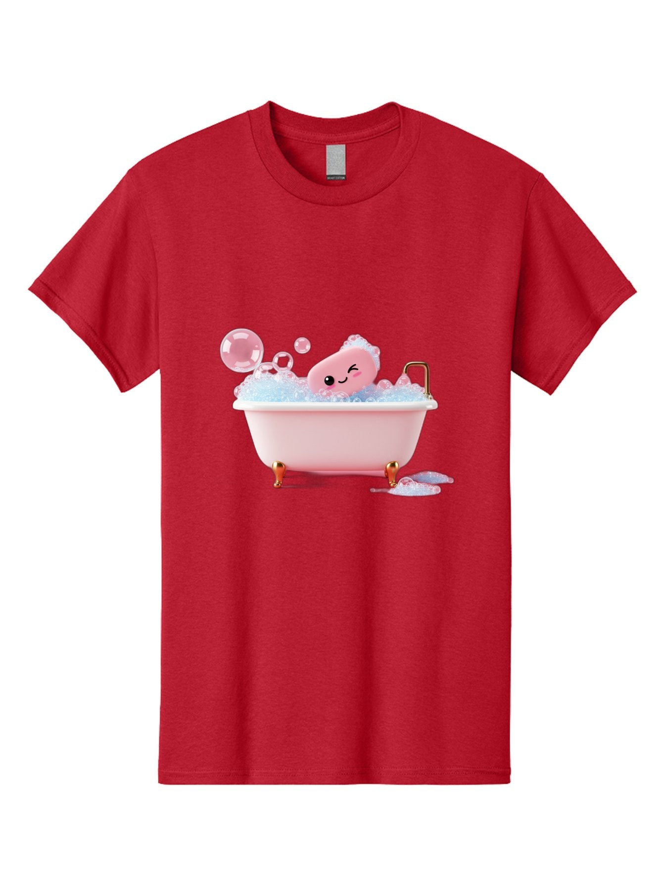 Pink-Soap-Character-In-Bathtub Men'S Graphic Tee, 100% Cotton, Comfortable Casual Summer Wear, Machine Washable, Vintage Camera, Old Camera, Antique Camera, Black Camera, Classic Photography, Photography Equipment, Nostalgic Device, Baf357 15