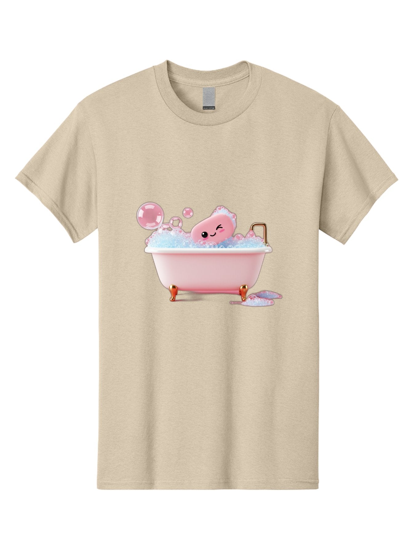 Pink-Soap-Character-In-Bathtub Men'S Graphic Tee, 100% Cotton, Comfortable Casual Summer Wear, Machine Washable, Vintage Camera, Old Camera, Antique Camera, Black Camera, Classic Photography, Photography Equipment, Nostalgic Device, Baf357 6