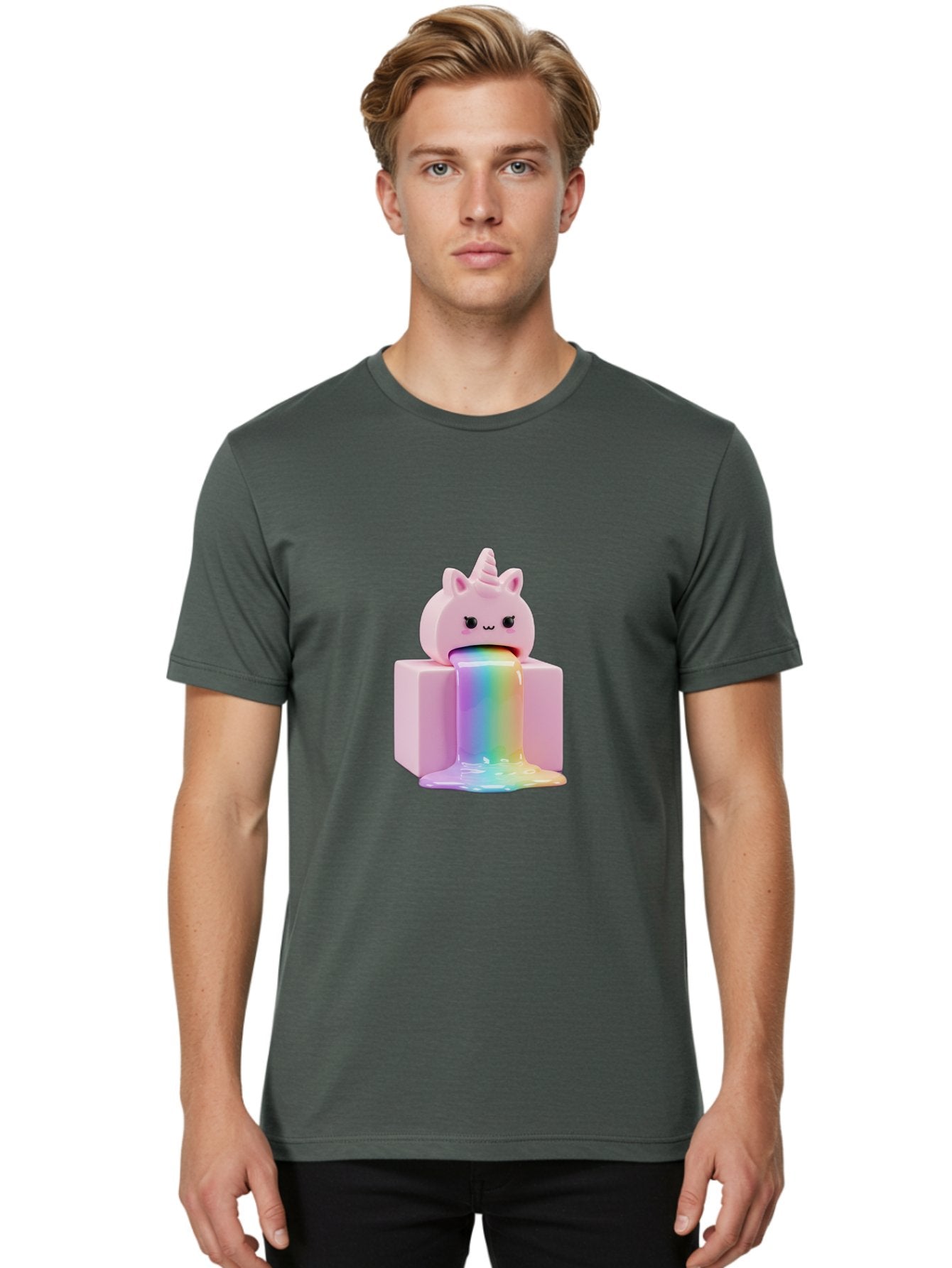Pink-Unicorn-Figurine Men'S Graphic Tee, 100% Cotton, Comfortable Casual Summer Wear, Machine Washable, Vintage Camera, Old Camera, Antique Camera, Black Camera, Classic Photography, Photography Equipment, Nostalgic Device, Film Camera, Baf359 25