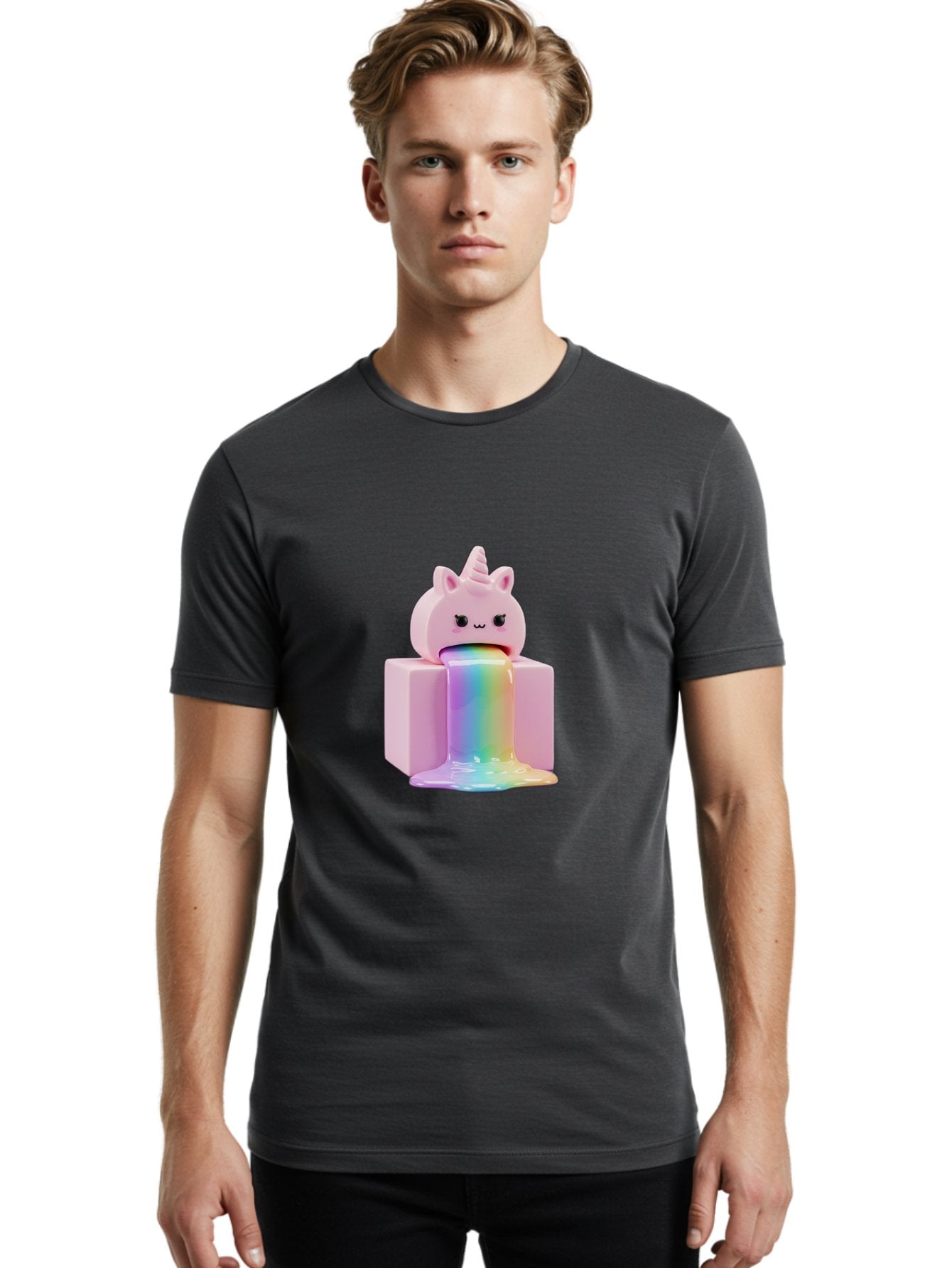 Pink-Unicorn-Figurine Men'S Graphic Tee, 100% Cotton, Comfortable Casual Summer Wear, Machine Washable, Vintage Camera, Old Camera, Antique Camera, Black Camera, Classic Photography, Photography Equipment, Nostalgic Device, Film Camera, Baf359 16