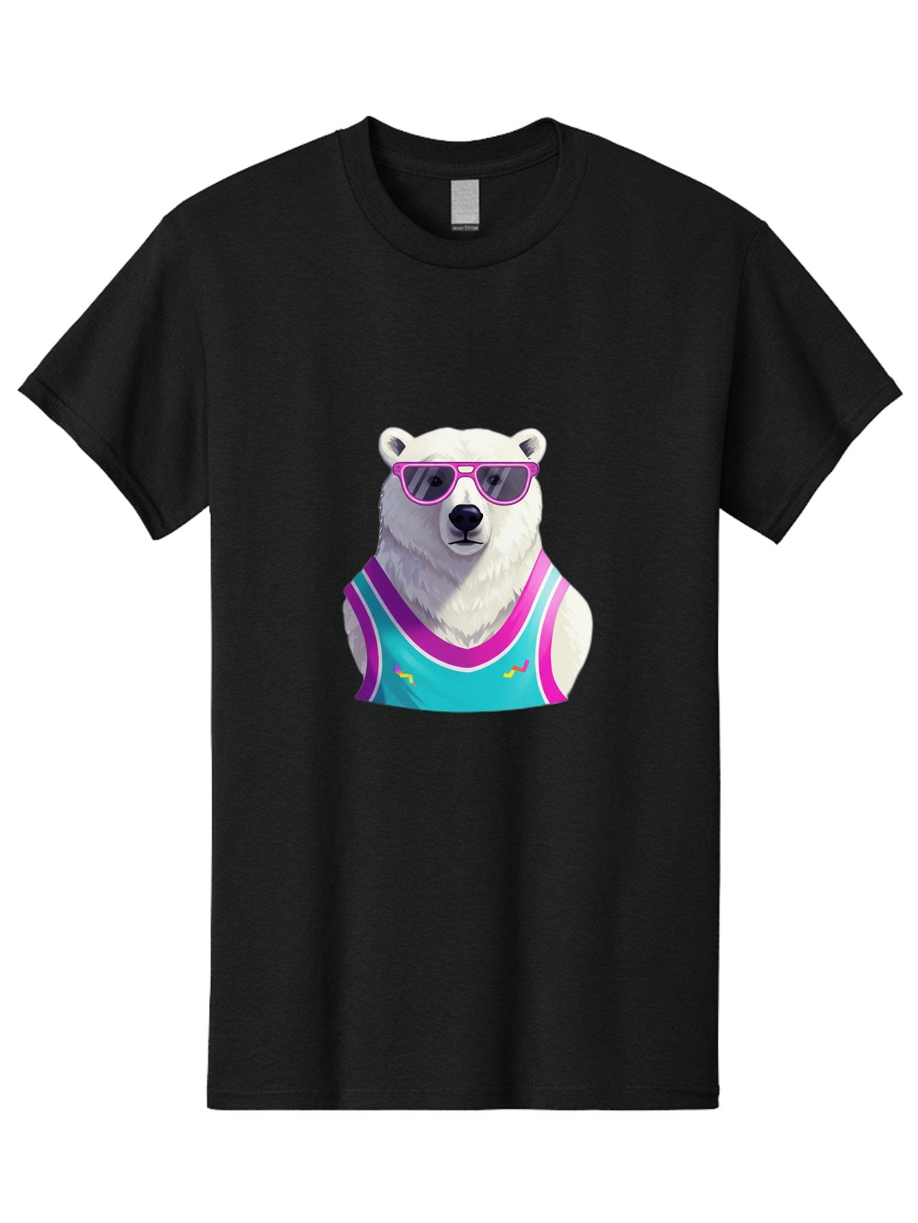Polar-Bear-1 Men'S Graphic Tee, 100% Cotton, Comfortable Casual Summer Wear, Machine Washable, Vintage Camera, Old Camera, Antique Camera, Black Camera, Classic Photography, Photography Equipment, Nostalgic Device, Film Camera, Camera Art Baf362 3
