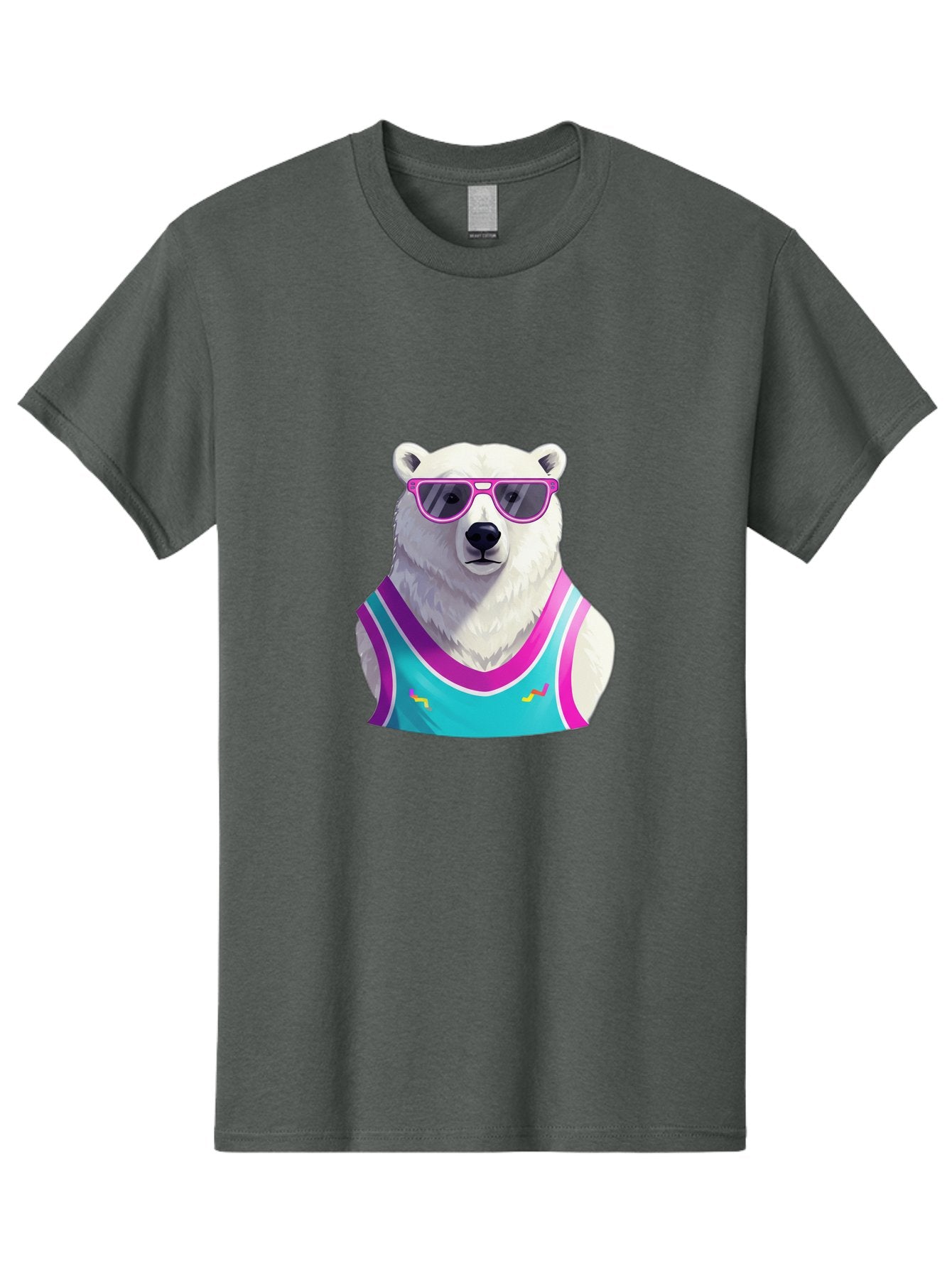 Polar-Bear-1 Men'S Graphic Tee, 100% Cotton, Comfortable Casual Summer Wear, Machine Washable, Vintage Camera, Old Camera, Antique Camera, Black Camera, Classic Photography, Photography Equipment, Nostalgic Device, Film Camera, Camera Art Baf362