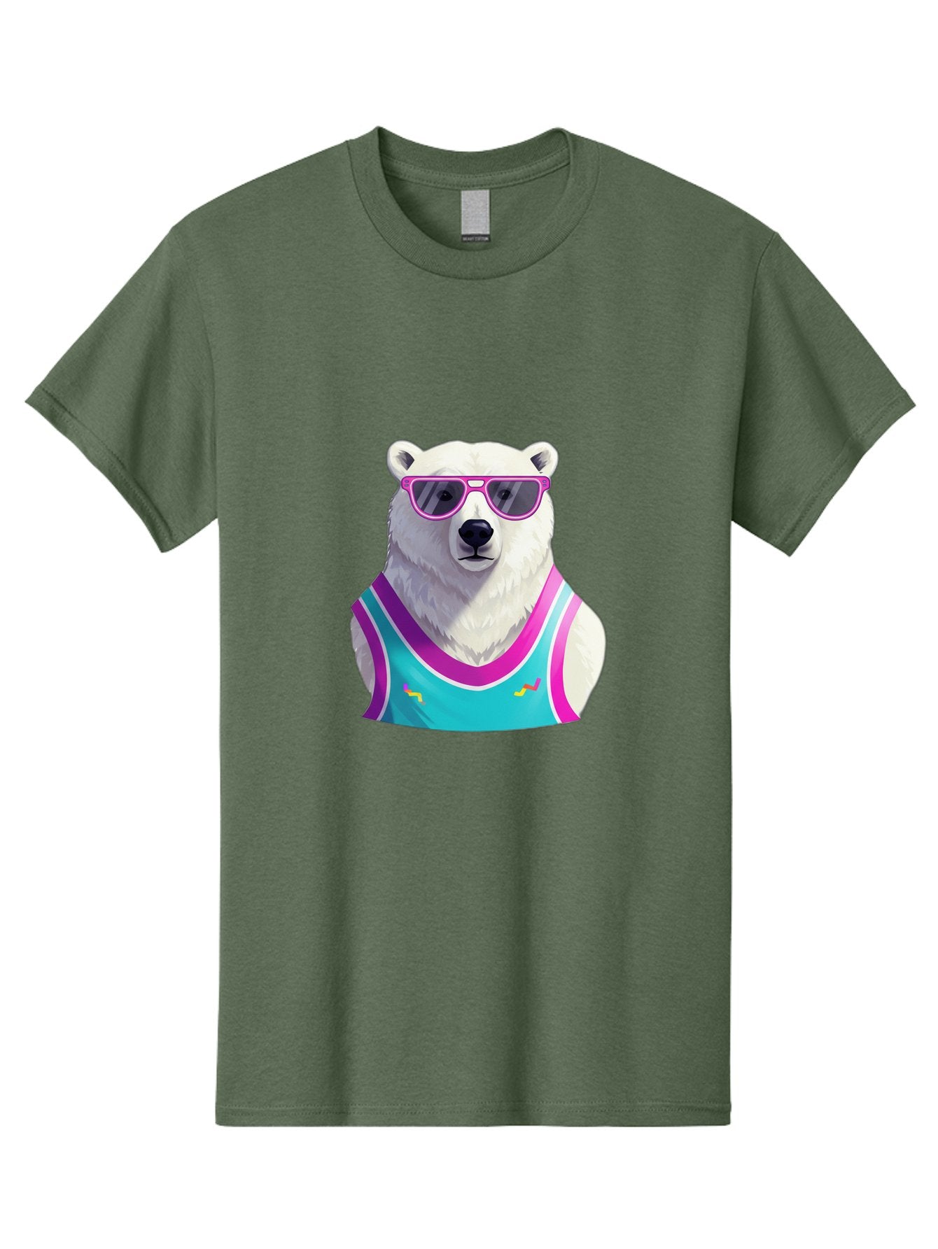 Polar-Bear-1 Men'S Graphic Tee, 100% Cotton, Comfortable Casual Summer Wear, Machine Washable, Vintage Camera, Old Camera, Antique Camera, Black Camera, Classic Photography, Photography Equipment, Nostalgic Device, Film Camera, Camera Art Baf362