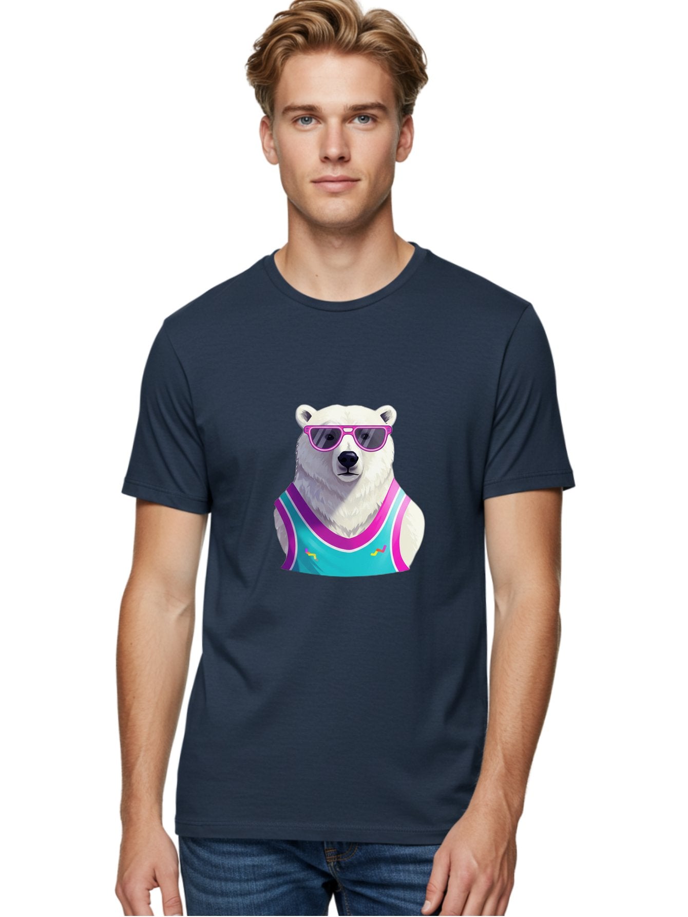 Polar-Bear-1 Men'S Graphic Tee, 100% Cotton, Comfortable Casual Summer Wear, Machine Washable, Vintage Camera, Old Camera, Antique Camera, Black Camera, Classic Photography, Photography Equipment, Nostalgic Device, Film Camera, Camera Art Baf362 18