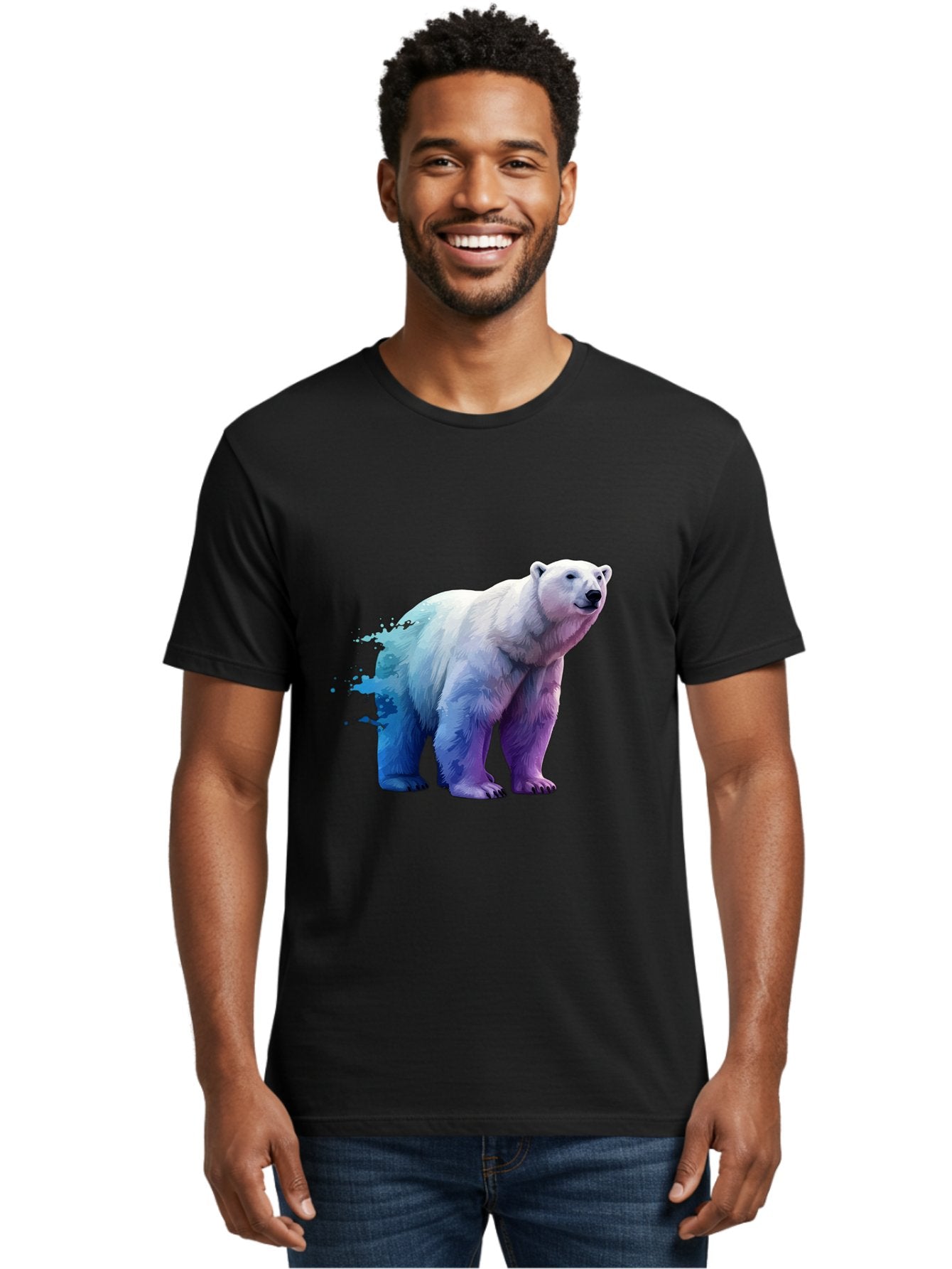 Polar-Bear-17 Men'S Graphic Tee, 100% Cotton, Comfortable Casual Summer Wear, Machine Washable, Vintage Camera, Old Camera, Antique Camera, Black Camera, Classic Photography, Photography Equipment, Nostalgic Device, Film Camera, Camera Art Baf370 28