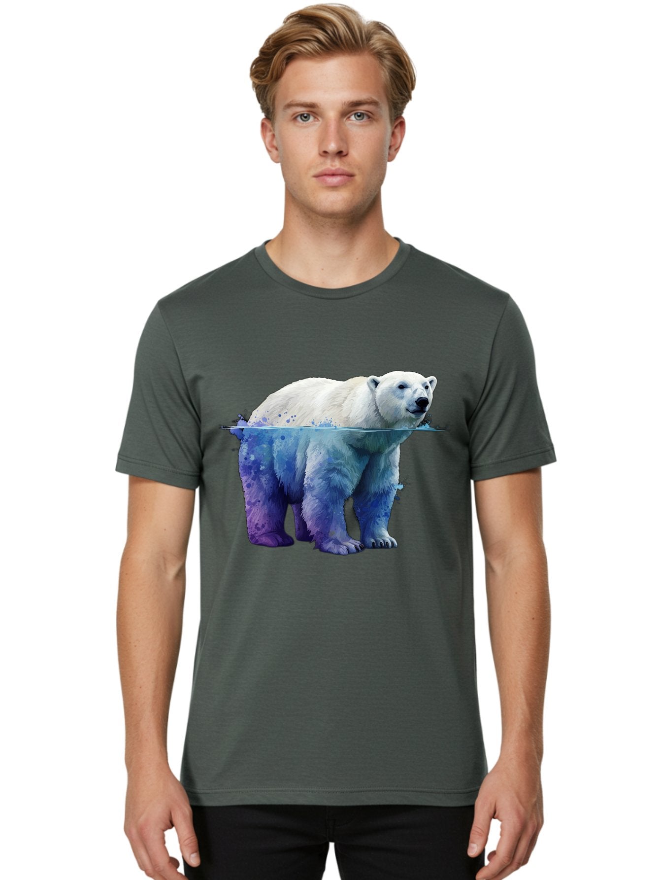 Polar-Bear-18 Men'S Graphic Tee, 100% Cotton, Comfortable Casual Summer Wear, Machine Washable, Vintage Camera, Old Camera, Antique Camera, Black Camera, Classic Photography, Photography Equipment, Nostalgic Device, Film Camera, Camera Art Baf371 25
