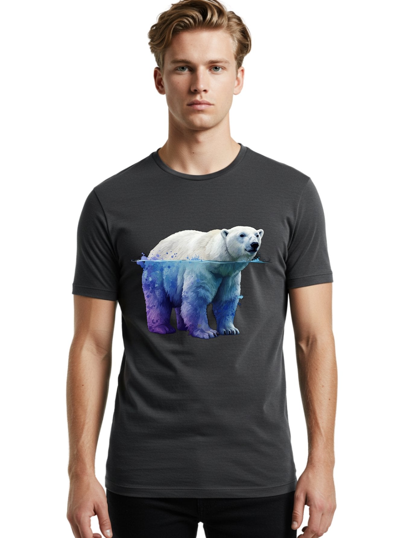 Polar-Bear-18 Men'S Graphic Tee, 100% Cotton, Comfortable Casual Summer Wear, Machine Washable, Vintage Camera, Old Camera, Antique Camera, Black Camera, Classic Photography, Photography Equipment, Nostalgic Device, Film Camera, Camera Art Baf371 23
