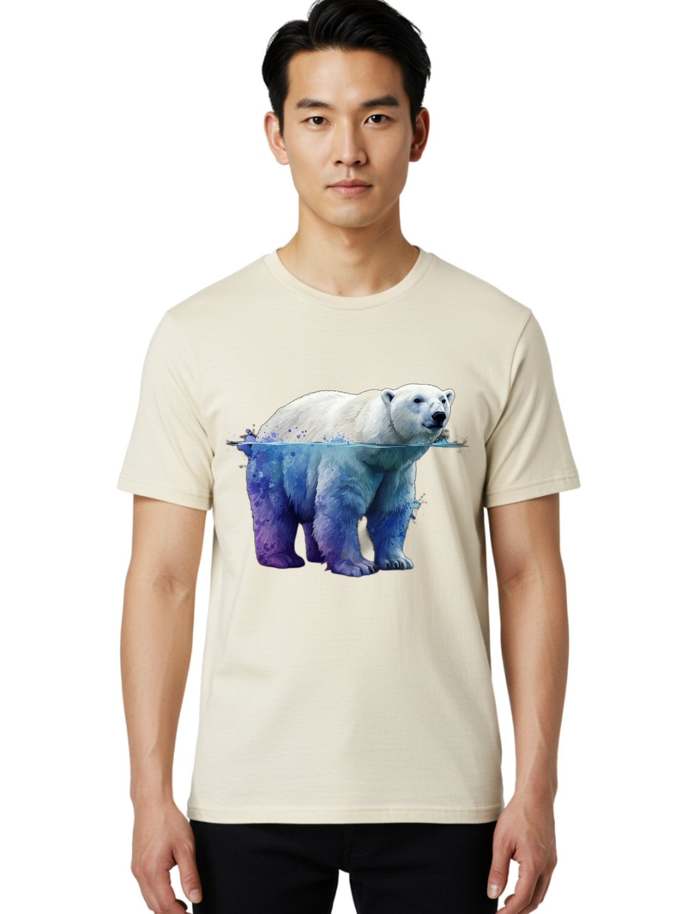 Polar-Bear-18 Men'S Graphic Tee, 100% Cotton, Comfortable Casual Summer Wear, Machine Washable, Vintage Camera, Old Camera, Antique Camera, Black Camera, Classic Photography, Photography Equipment, Nostalgic Device, Film Camera, Camera Art Baf371 28