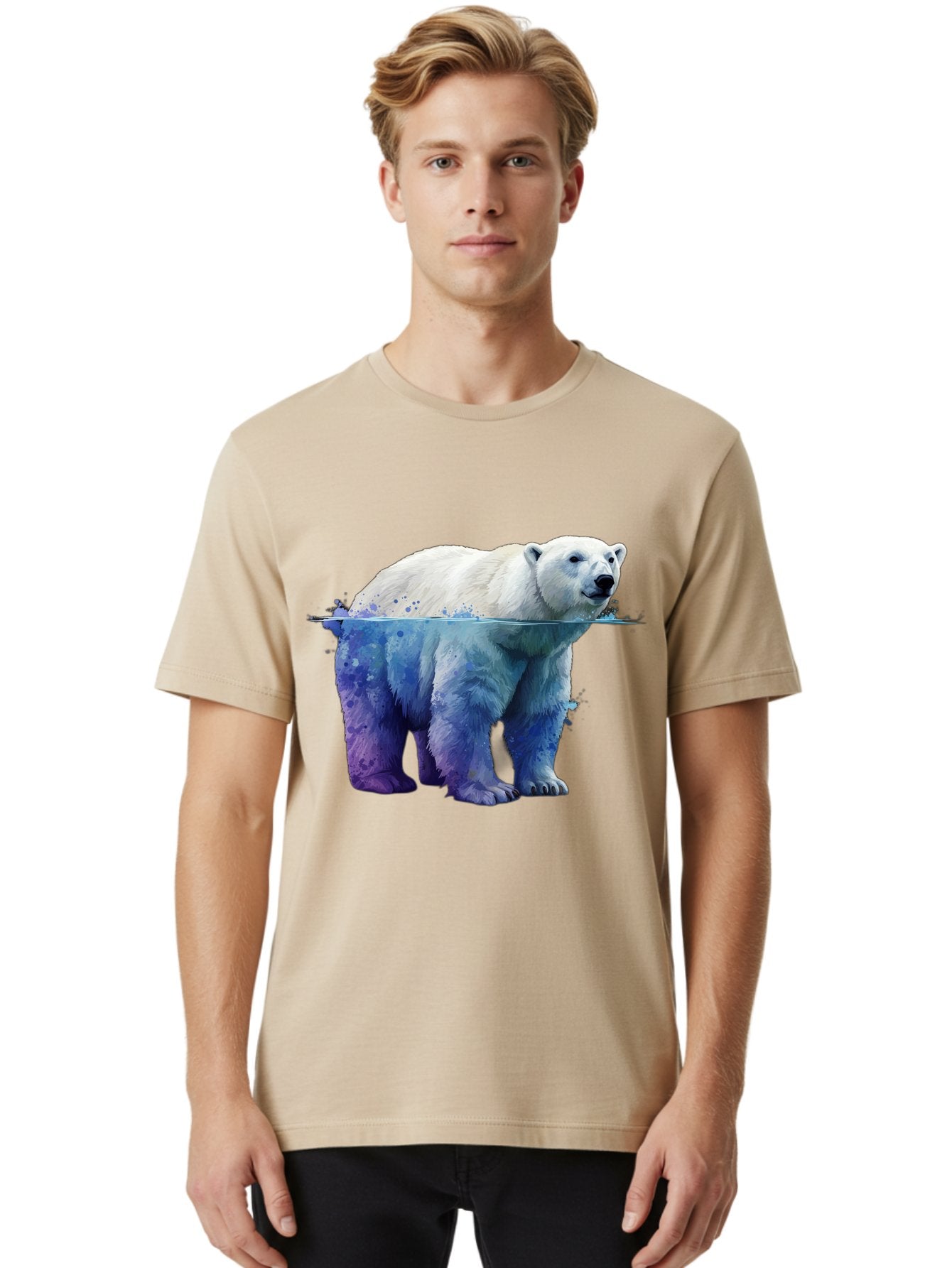 Polar-Bear-18 Men'S Graphic Tee, 100% Cotton, Comfortable Casual Summer Wear, Machine Washable, Vintage Camera, Old Camera, Antique Camera, Black Camera, Classic Photography, Photography Equipment, Nostalgic Device, Film Camera, Camera Art Baf371 24