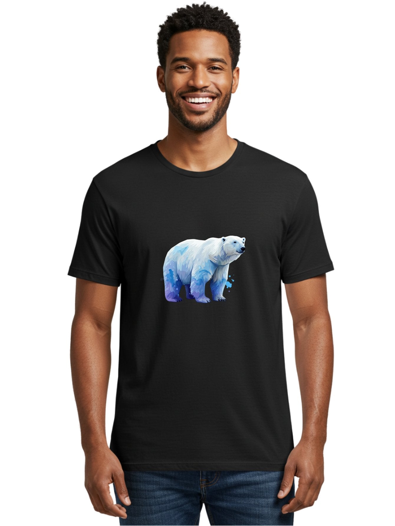 Polar-Bear-19 Men'S Graphic Tee, 100% Cotton, Comfortable Casual Summer Wear, Machine Washable, Vintage Camera, Old Camera, Antique Camera, Black Camera, Classic Photography, Photography Equipment, Nostalgic Device, Film Camera, Camera Art Baf372 24