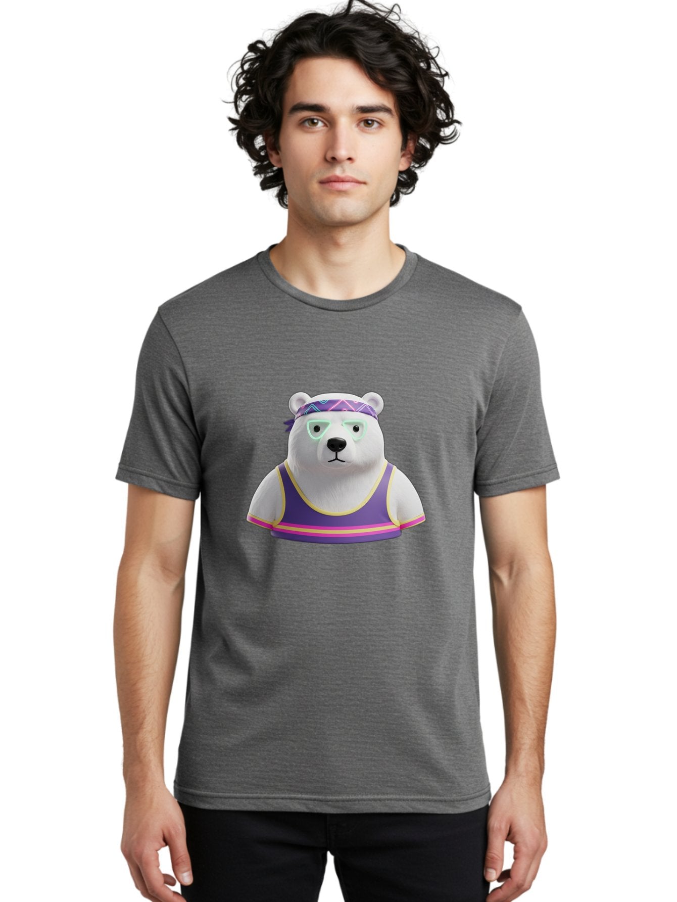 Polar-Bear-3 Men'S Graphic Tee, 100% Cotton, Comfortable Casual Summer Wear, Machine Washable, Vintage Camera, Old Camera, Antique Camera, Black Camera, Classic Photography, Photography Equipment, Nostalgic Device, Film Camera, Camera Art Baf375 20