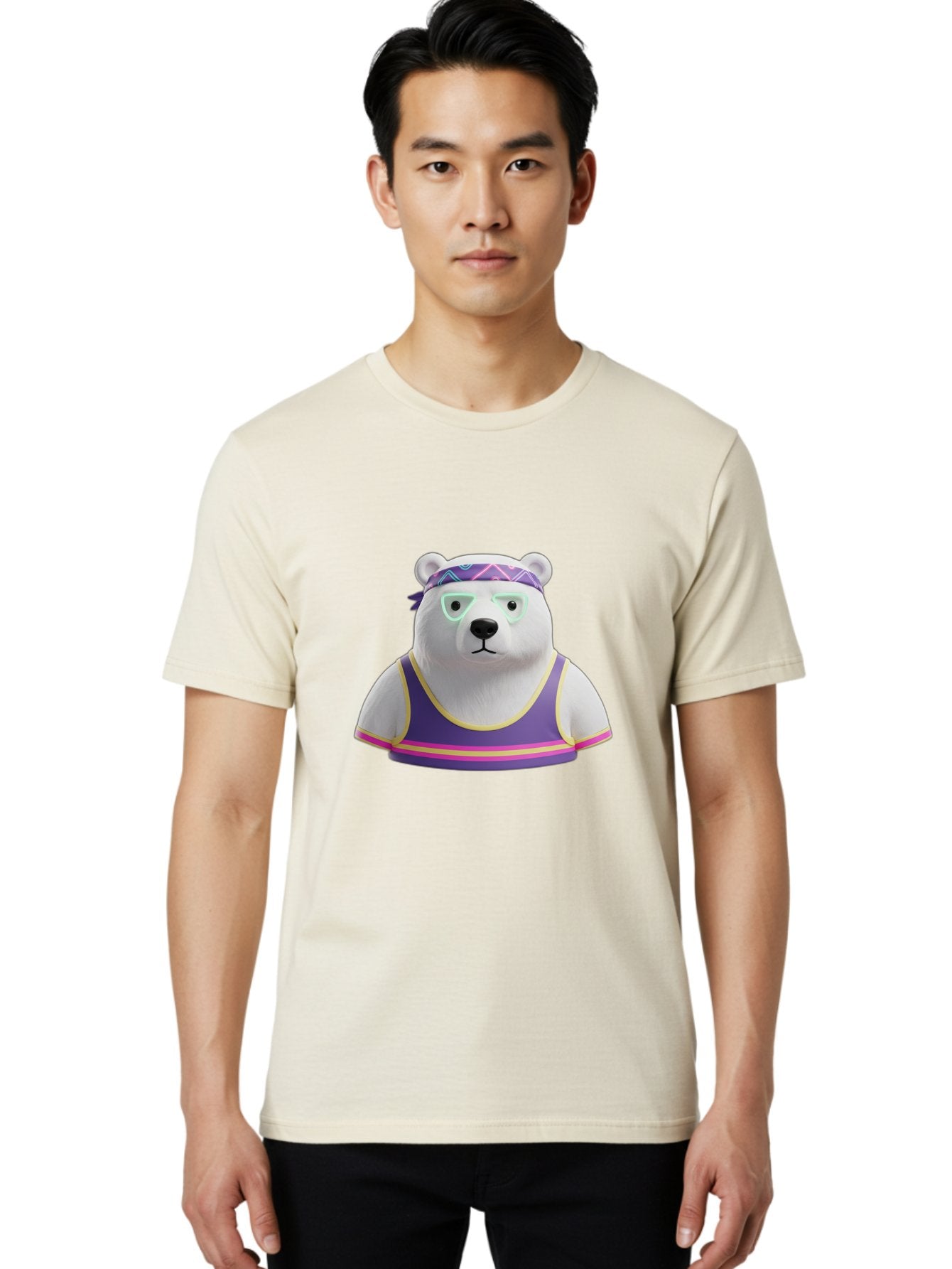 Polar-Bear-3 Men'S Graphic Tee, 100% Cotton, Comfortable Casual Summer Wear, Machine Washable, Vintage Camera, Old Camera, Antique Camera, Black Camera, Classic Photography, Photography Equipment, Nostalgic Device, Film Camera, Camera Art Baf375 23