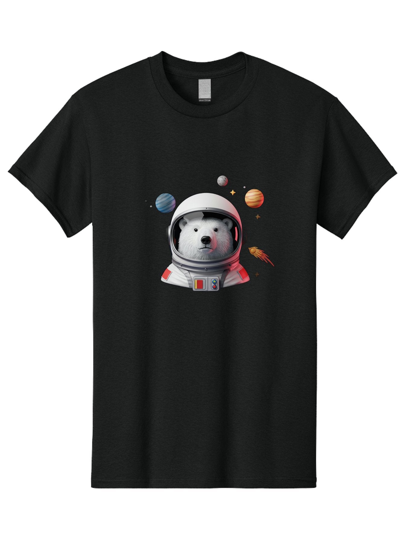 Polar-Bear-Astronaut-4 Men'S Graphic Tee, 100% Cotton, Comfortable Casual Summer Wear, Machine Washable, Vintage Camera, Old Camera, Antique Camera, Black Camera, Classic Photography, Photography Equipment, Nostalgic Device, Film Camera, Baf385 15