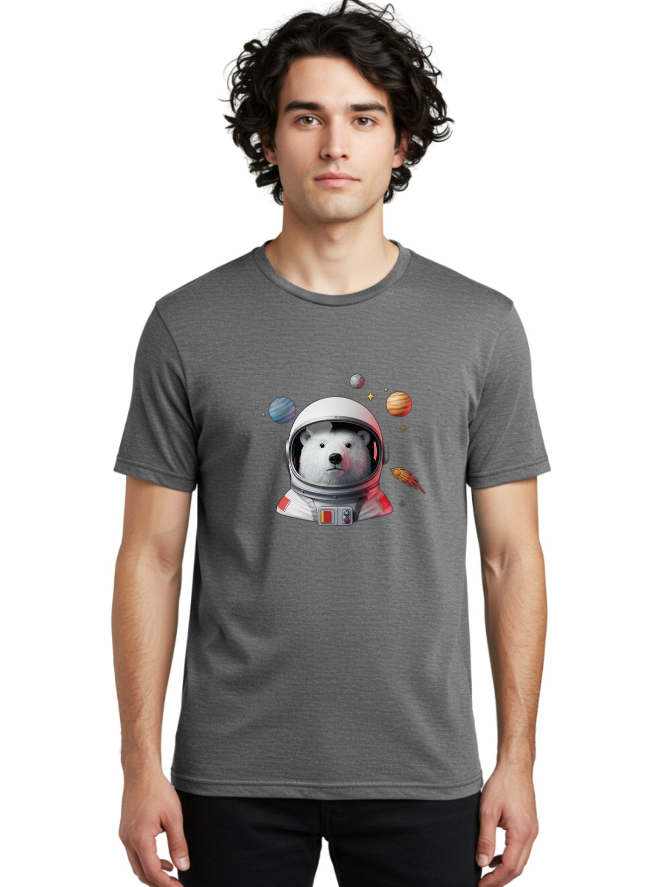 Polar-Bear-Astronaut-4 Men'S Graphic Tee, 100% Cotton, Comfortable Casual Summer Wear, Machine Washable, Vintage Camera, Old Camera, Antique Camera, Black Camera, Classic Photography, Photography Equipment, Nostalgic Device, Film Camera, Baf385 28