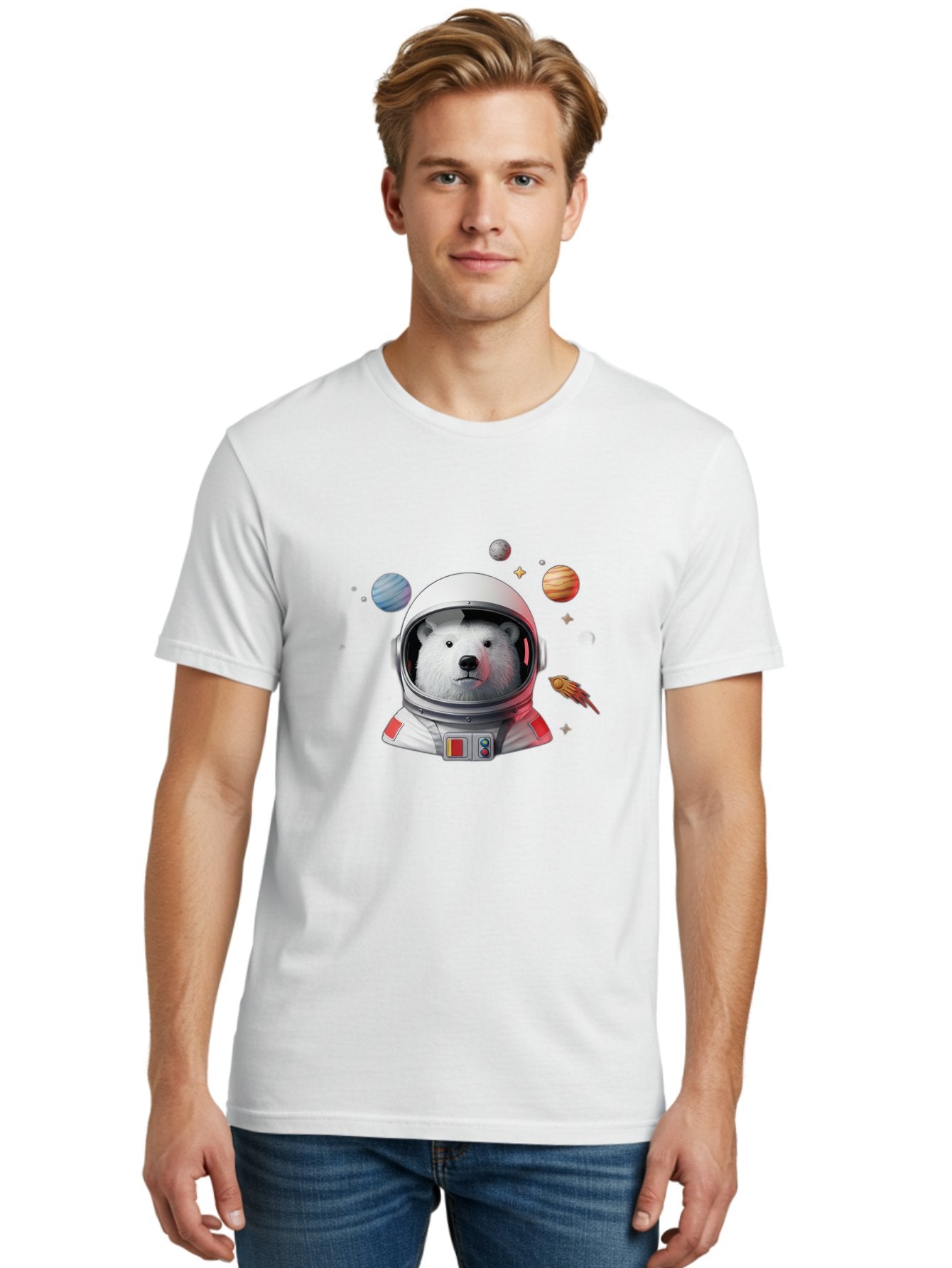 Polar-Bear-Astronaut-4 Men'S Graphic Tee, 100% Cotton, Comfortable Casual Summer Wear, Machine Washable, Vintage Camera, Old Camera, Antique Camera, Black Camera, Classic Photography, Photography Equipment, Nostalgic Device, Film Camera, Baf385 22