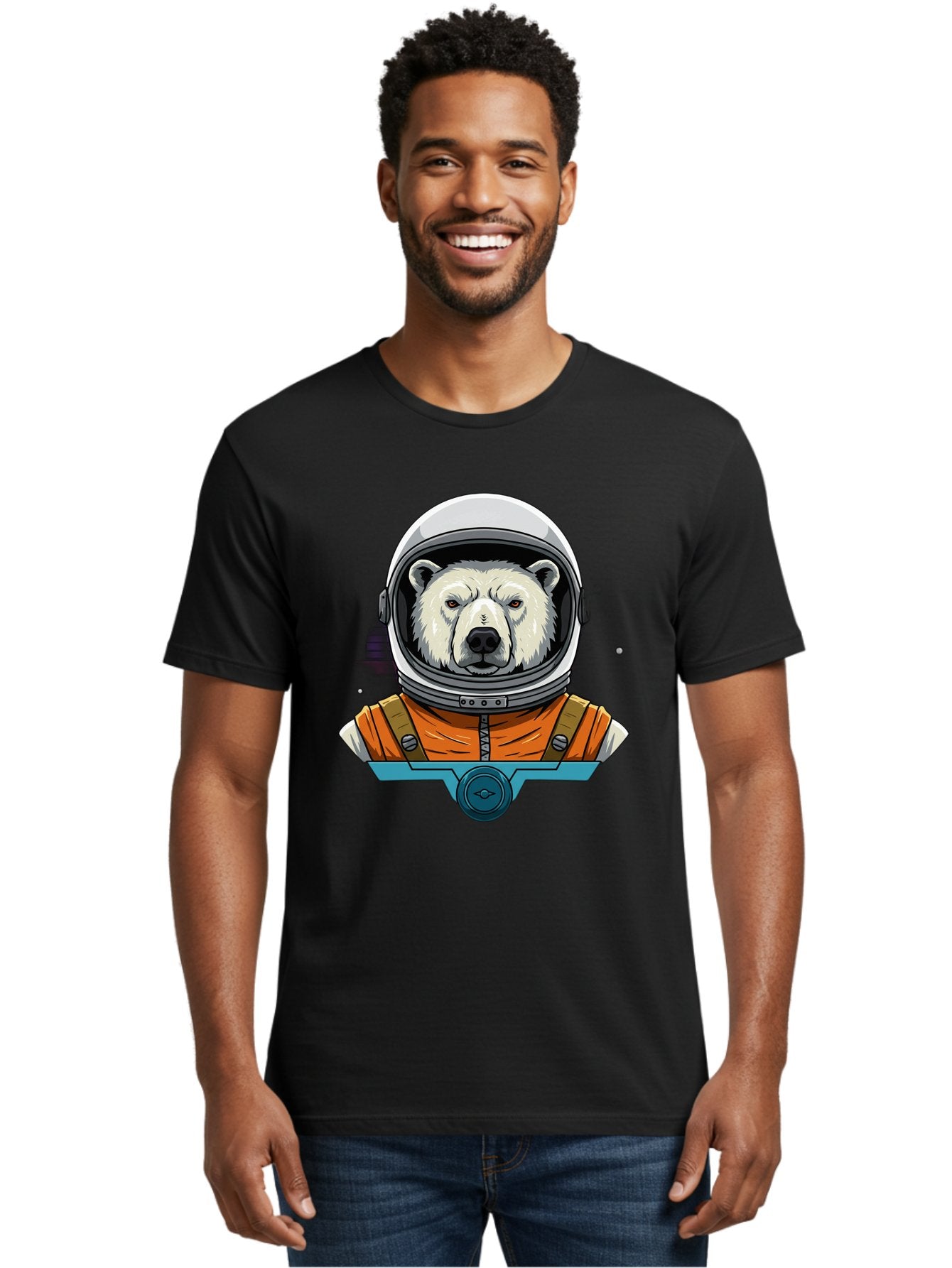 Polar-Bear-Astronaut-6 Men'S Graphic Tee, 100% Cotton, Comfortable Casual Summer Wear, Machine Washable, Vintage Camera, Old Camera, Antique Camera, Black Camera, Classic Photography, Photography Equipment, Nostalgic Device, Film Camera, Baf387 29