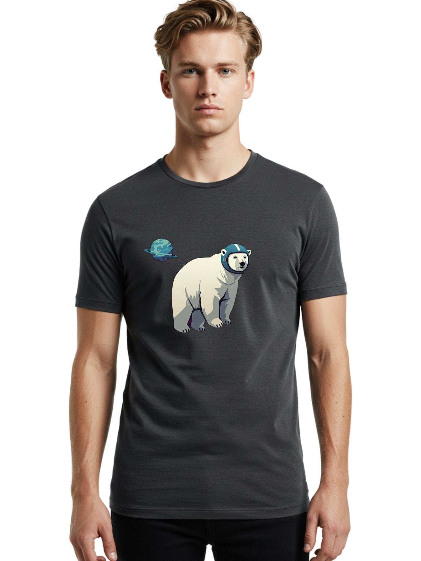Polar-Bear-Astronaut-7 Men'S Graphic Tee, 100% Cotton, Comfortable Casual Summer Wear, Machine Washable, Vintage Camera, Old Camera, Antique Camera, Black Camera, Classic Photography, Photography Equipment, Nostalgic Device, Film Camera, Baf388 20