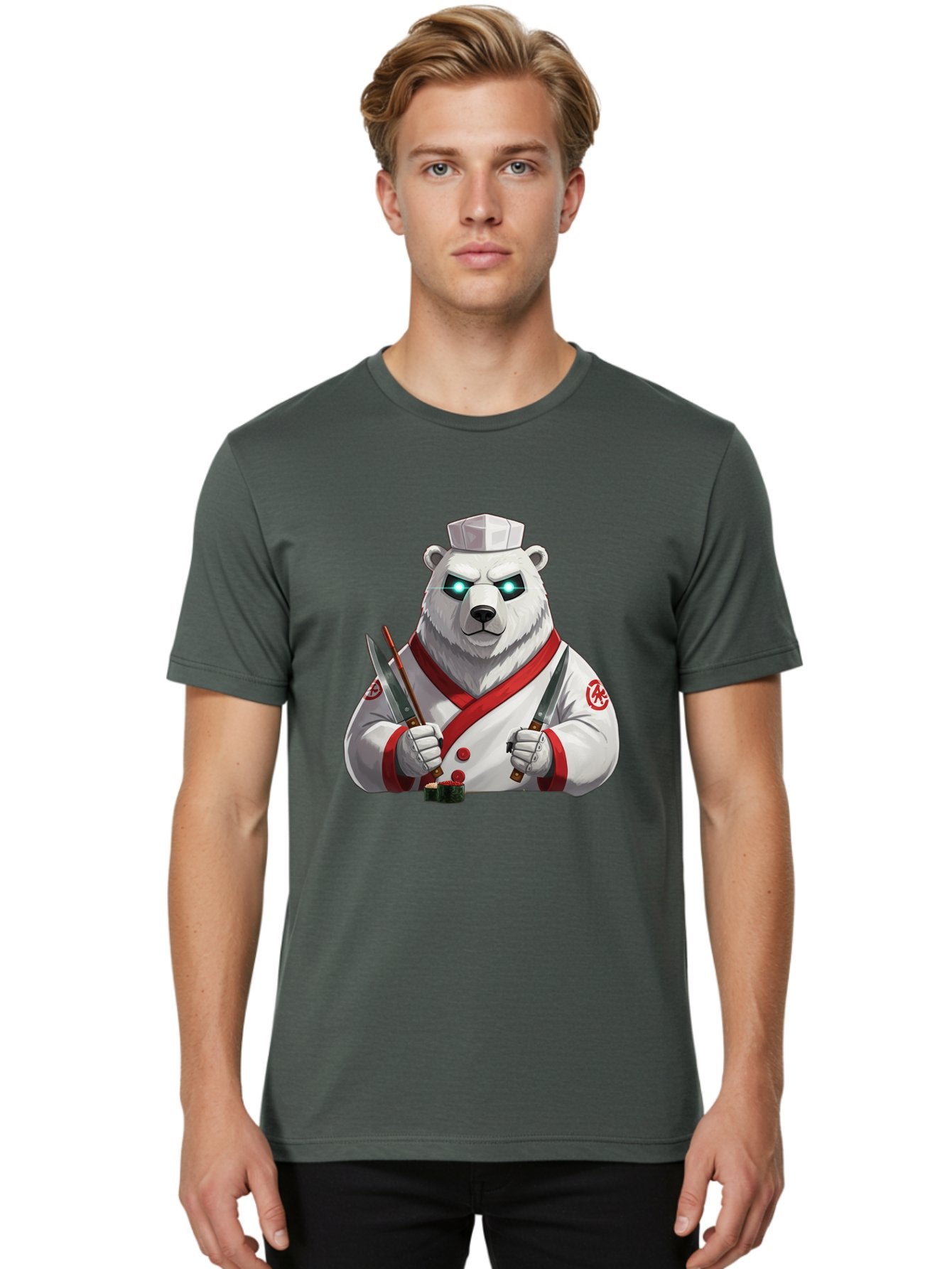 Polar-Bear-Chef-2 Men'S Graphic Tee, 100% Cotton, Comfortable Casual Summer Wear, Machine Washable, Vintage Camera, Old Camera, Antique Camera, Black Camera, Classic Photography, Photography Equipment, Nostalgic Device, Film Camera, Camera Art Baf393 20