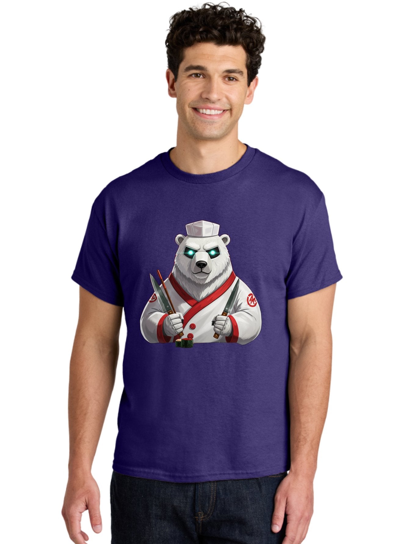 Polar-Bear-Chef-2 Men'S Graphic Tee, 100% Cotton, Comfortable Casual Summer Wear, Machine Washable, Vintage Camera, Old Camera, Antique Camera, Black Camera, Classic Photography, Photography Equipment, Nostalgic Device, Film Camera, Camera Art Baf393 30