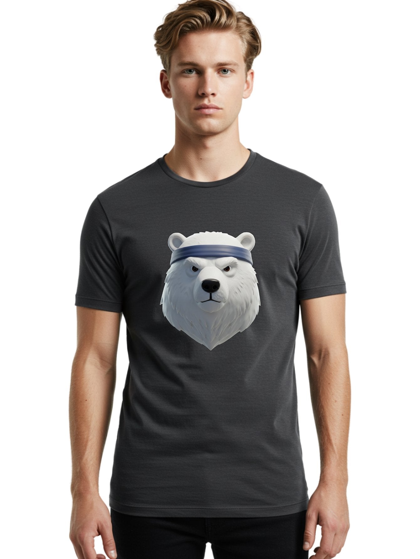 Polar-Bear-Head Men'S Graphic Tee, 100% Cotton, Comfortable Casual Summer Wear, Machine Washable, Vintage Camera, Old Camera, Antique Camera, Black Camera, Classic Photography, Photography Equipment, Nostalgic Device, Film Camera, Camera Art Baf399 22