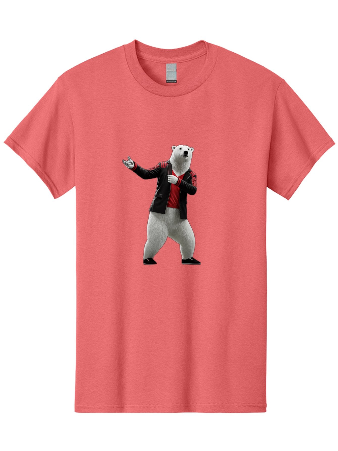 Polar-Bear-In-Jacket Men'S Graphic Tee, 100% Cotton, Comfortable Casual Summer Wear, Machine Washable, Vintage Camera, Old Camera, Antique Camera, Black Camera, Classic Photography, Photography Equipment, Nostalgic Device, Film Camera, Baf400 9