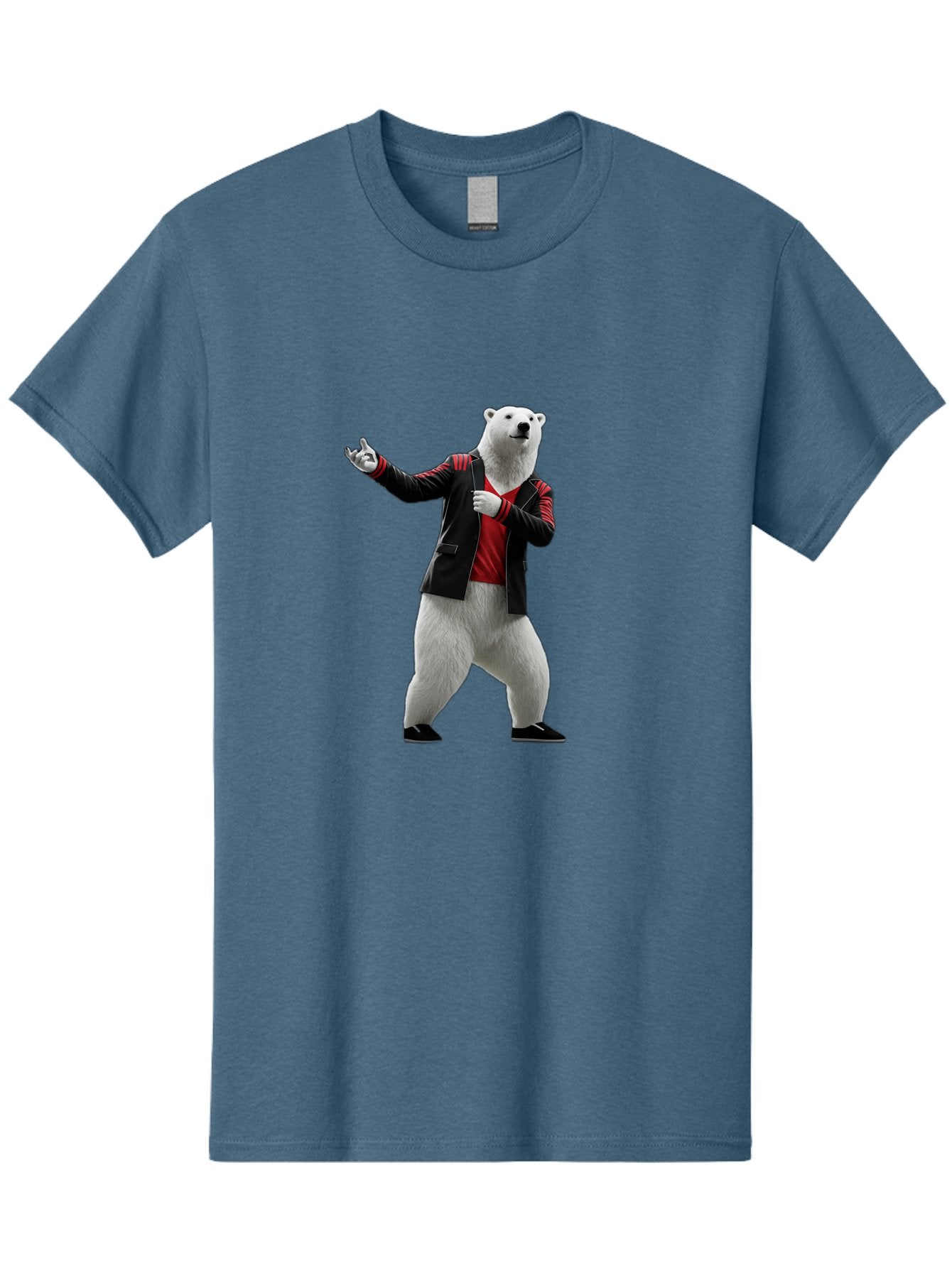 Polar-Bear-In-Jacket Men'S Graphic Tee, 100% Cotton, Comfortable Casual Summer Wear, Machine Washable, Vintage Camera, Old Camera, Antique Camera, Black Camera, Classic Photography, Photography Equipment, Nostalgic Device, Film Camera, Baf400 7