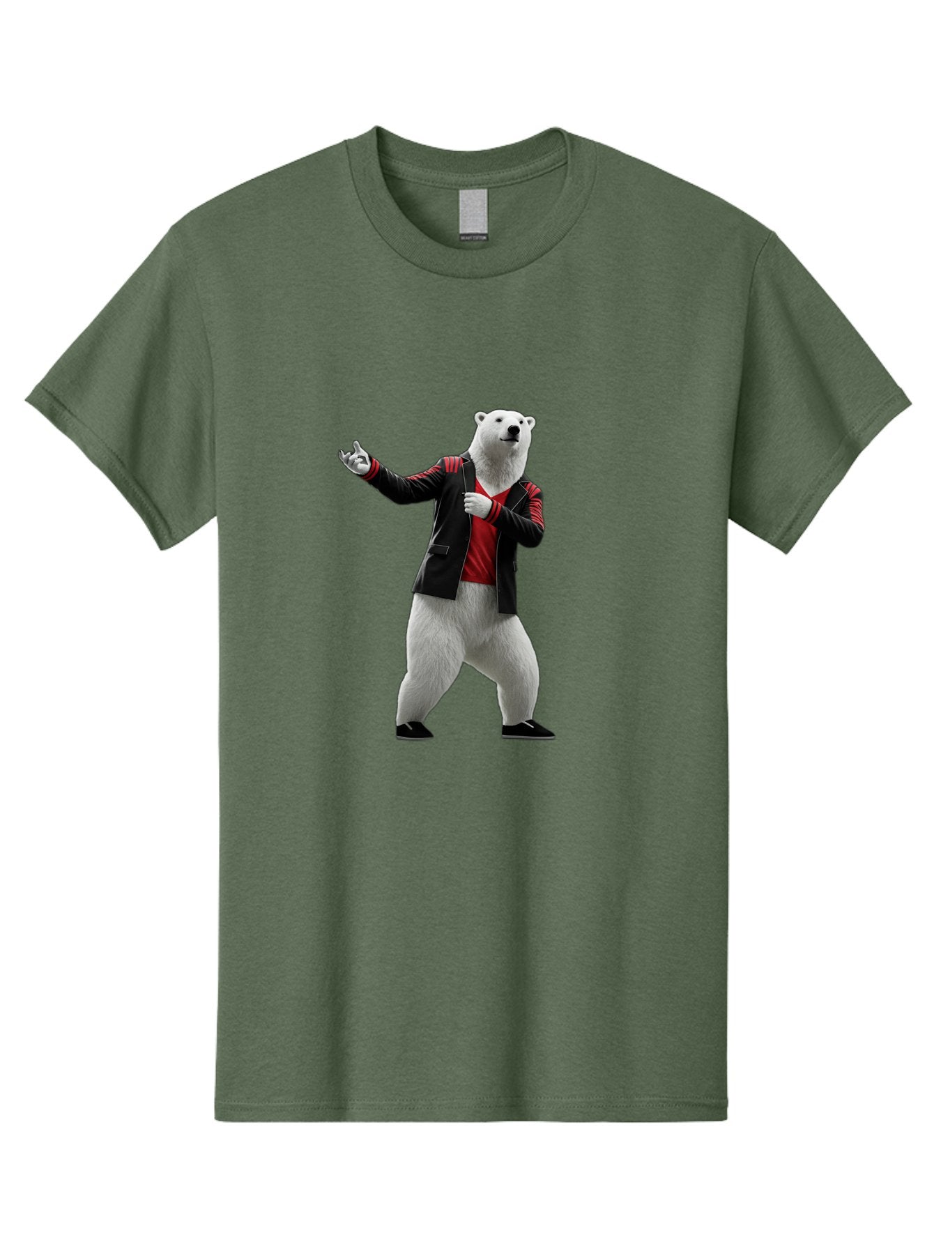 Polar-Bear-In-Jacket Men'S Graphic Tee, 100% Cotton, Comfortable Casual Summer Wear, Machine Washable, Vintage Camera, Old Camera, Antique Camera, Black Camera, Classic Photography, Photography Equipment, Nostalgic Device, Film Camera, Baf400 5