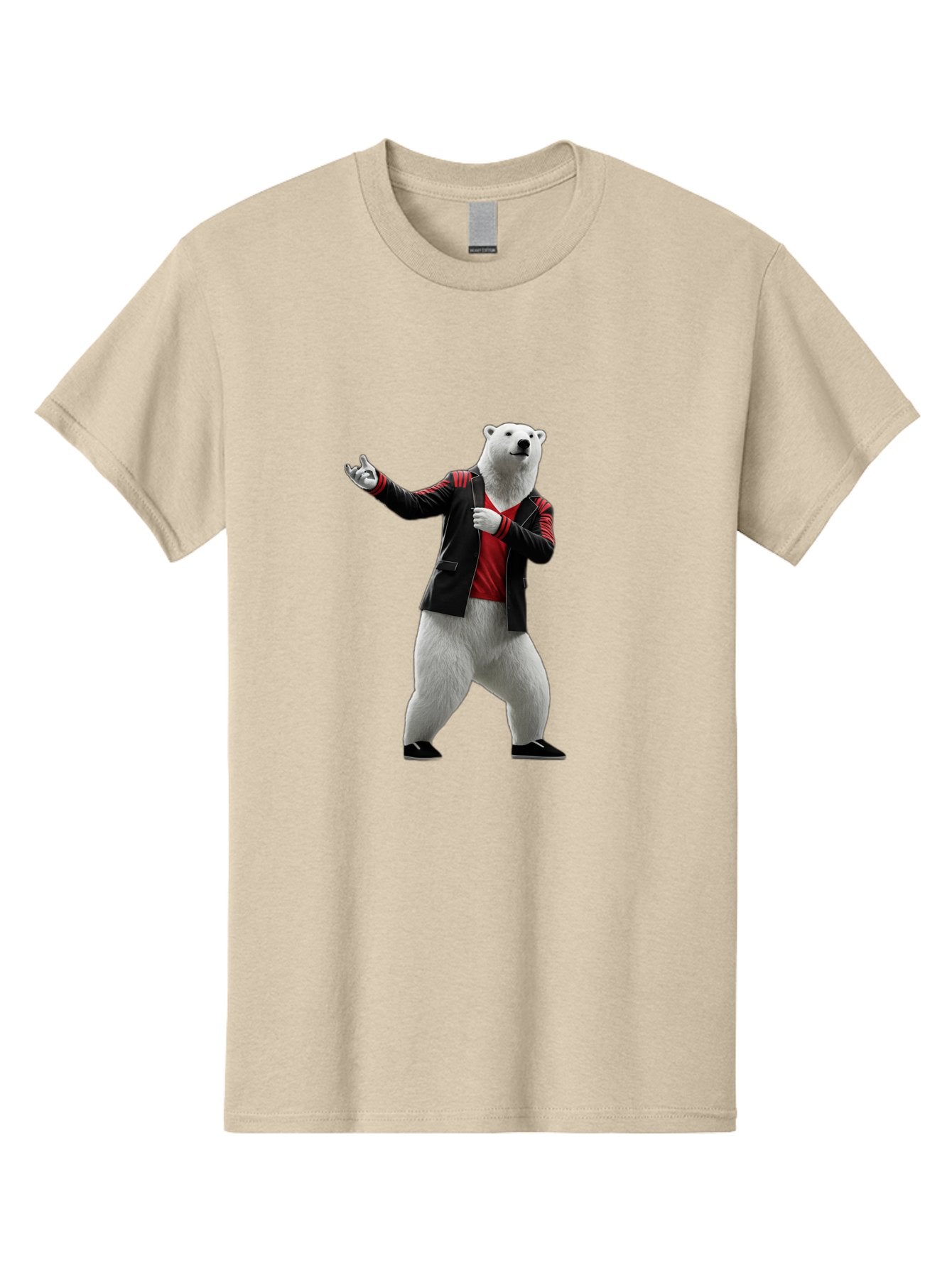 Polar-Bear-In-Jacket Men'S Graphic Tee, 100% Cotton, Comfortable Casual Summer Wear, Machine Washable, Vintage Camera, Old Camera, Antique Camera, Black Camera, Classic Photography, Photography Equipment, Nostalgic Device, Film Camera, Baf400 4