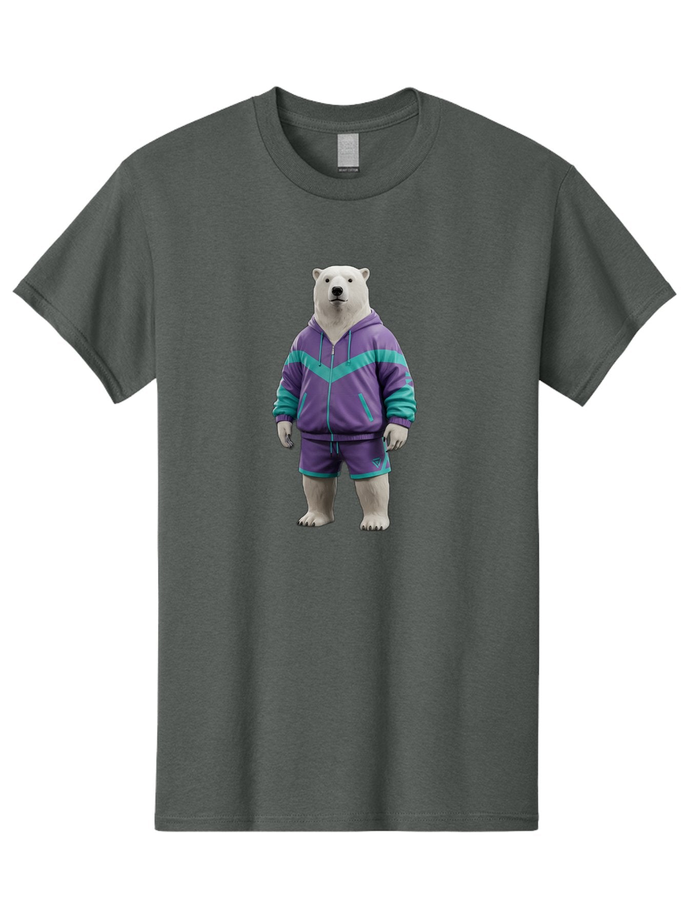 Polar-Bear-In-Purple-Tracksuit Men'S Graphic Tee, 100% Cotton, Comfortable Casual Summer Wear, Machine Washable, Vintage Camera, Old Camera, Antique Camera, Black Camera, Classic Photography, Photography Equipment, Nostalgic Device, Baf401 6