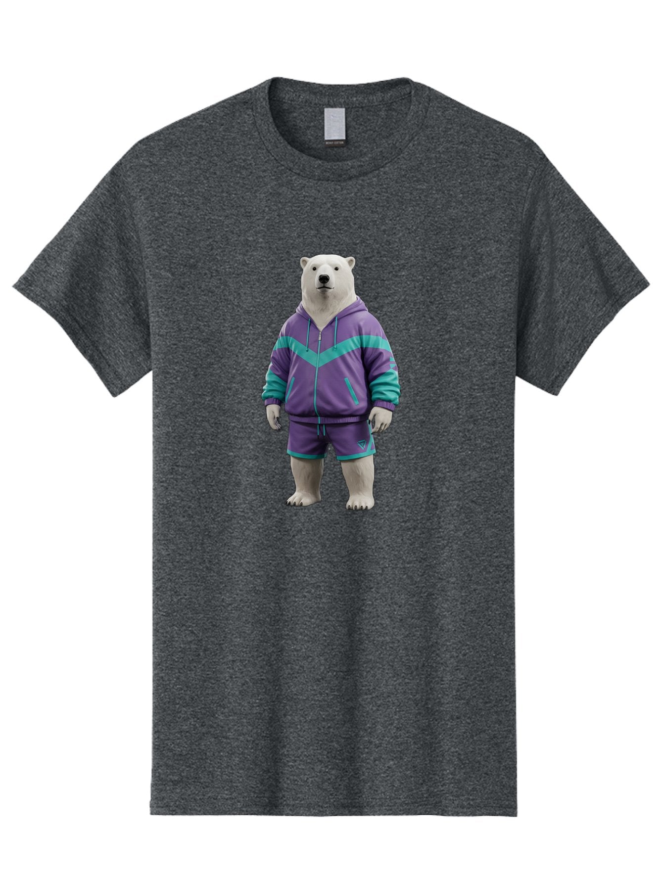 Polar-Bear-In-Purple-Tracksuit Men'S Graphic Tee, 100% Cotton, Comfortable Casual Summer Wear, Machine Washable, Vintage Camera, Old Camera, Antique Camera, Black Camera, Classic Photography, Photography Equipment, Nostalgic Device, Baf401 10