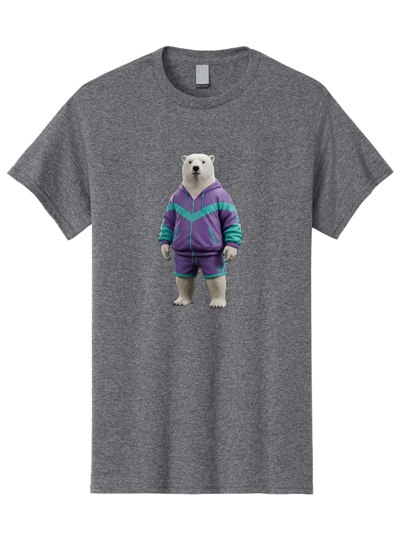 Polar-Bear-In-Purple-Tracksuit Men'S Graphic Tee, 100% Cotton, Comfortable Casual Summer Wear, Machine Washable, Vintage Camera, Old Camera, Antique Camera, Black Camera, Classic Photography, Photography Equipment, Nostalgic Device, Baf401 9