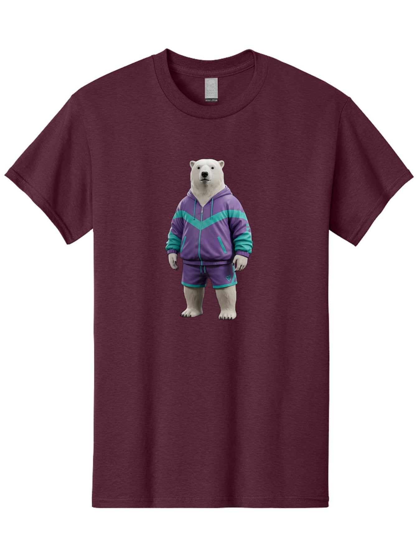 Polar-Bear-In-Purple-Tracksuit Men'S Graphic Tee, 100% Cotton, Comfortable Casual Summer Wear, Machine Washable, Vintage Camera, Old Camera, Antique Camera, Black Camera, Classic Photography, Photography Equipment, Nostalgic Device, Baf401 14