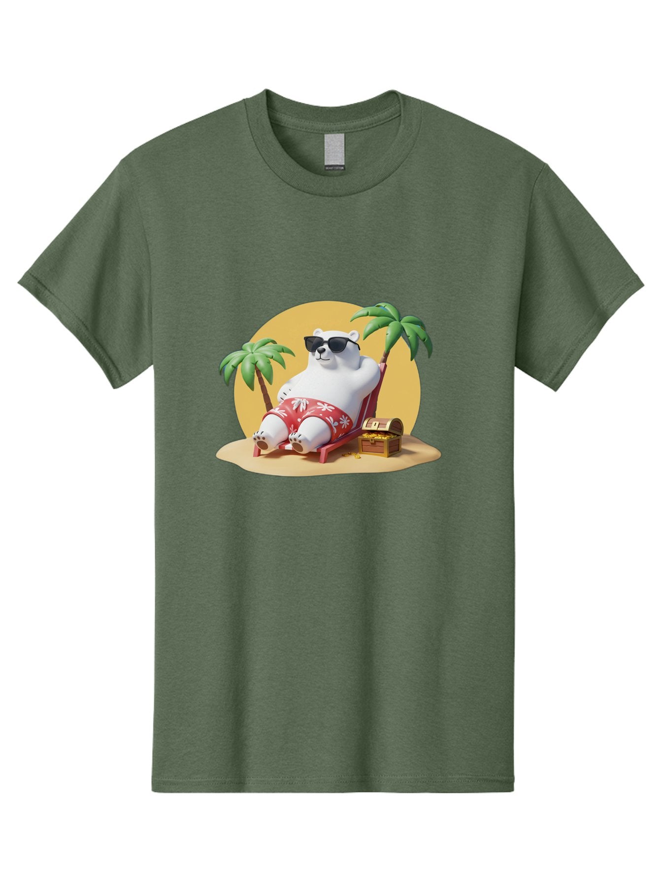 Polar-Bear-On-Beach Men'S Graphic Tee, 100% Cotton, Comfortable Casual Summer Wear, Machine Washable, Vintage Camera, Old Camera, Antique Camera, Black Camera, Classic Photography, Photography Equipment, Nostalgic Device, Film Camera, Baf405 10